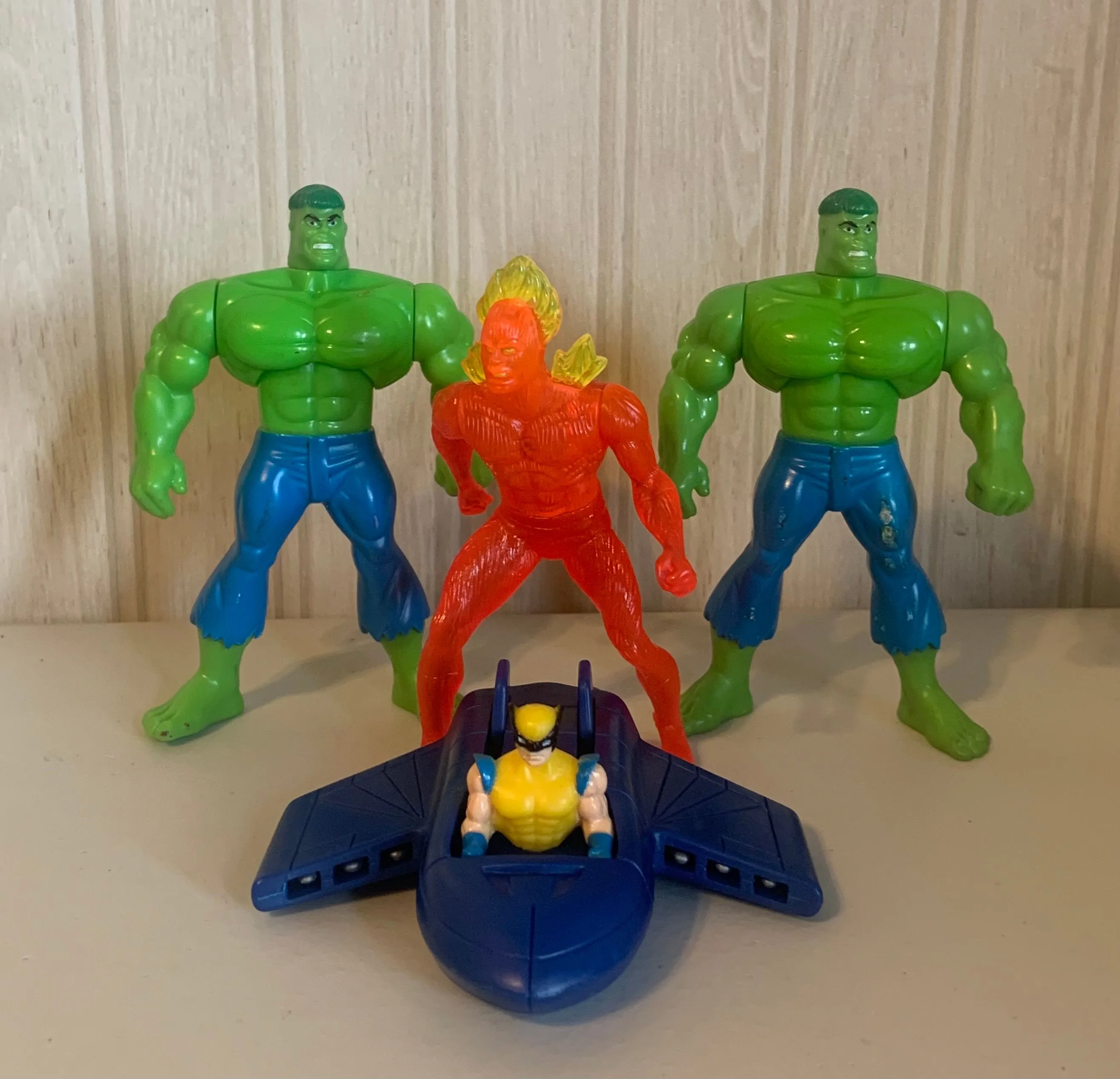 Product image for Vintage 1996 McDonald’s Marvel Superheroes Lot
