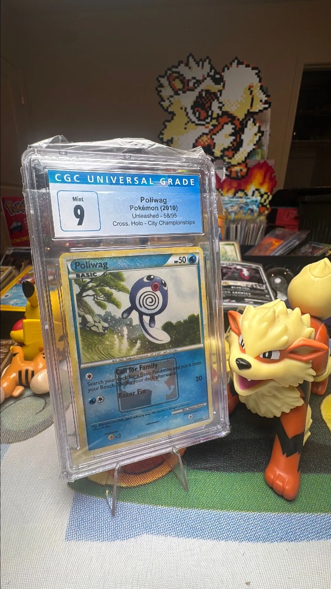 Product image for Poliwag Cross Hatch Holo 2010