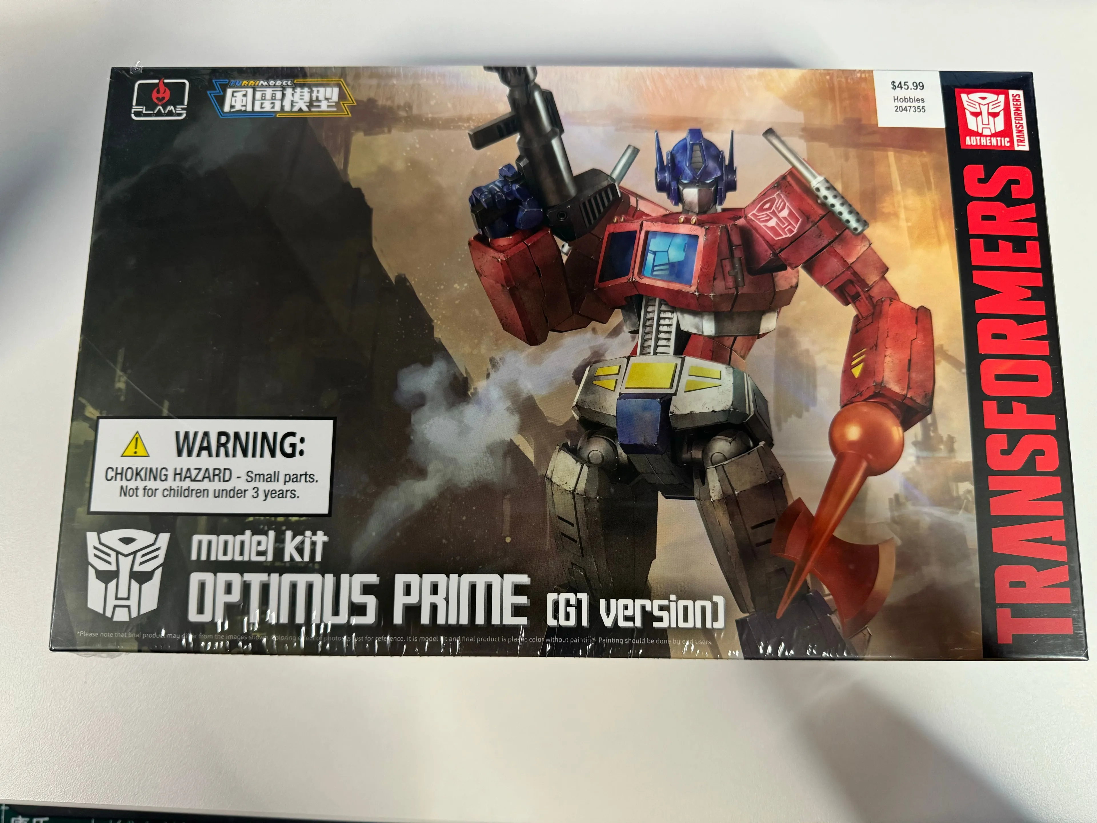 Product image for Optimus prime model kit
