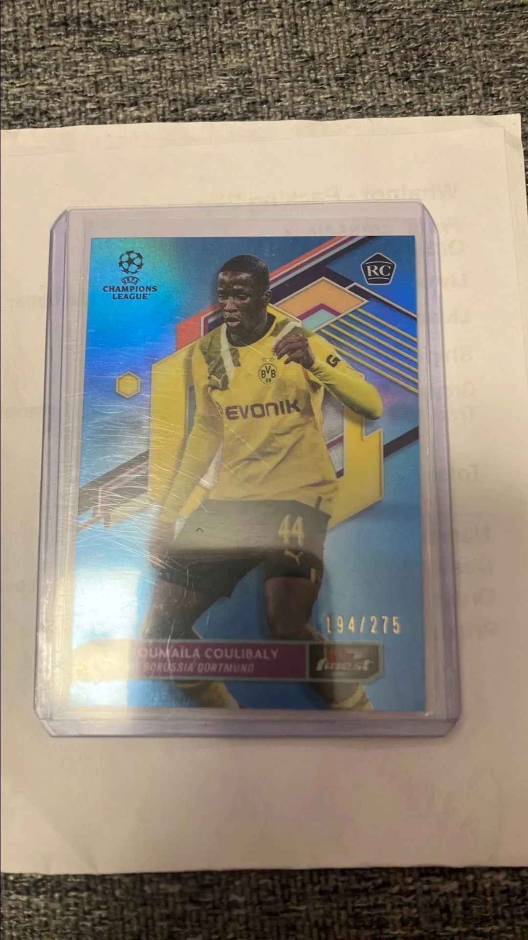 Product image for Soumaïla Coulibaly /275 RC topps finest