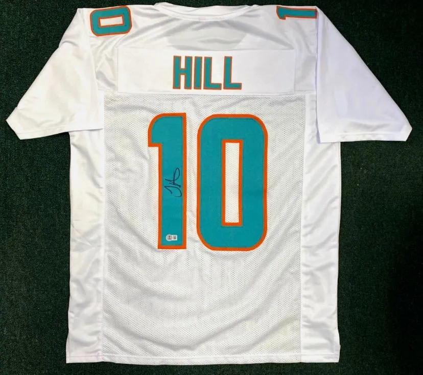 Product image for Tyreek Hill Autographed Jersey Sz XL Beckett Certified