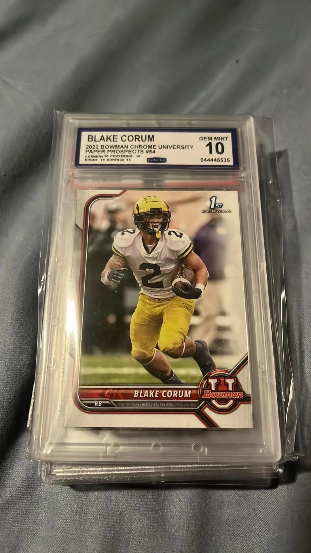 Product image for Blake Corum Bowman U Graded CCG 10