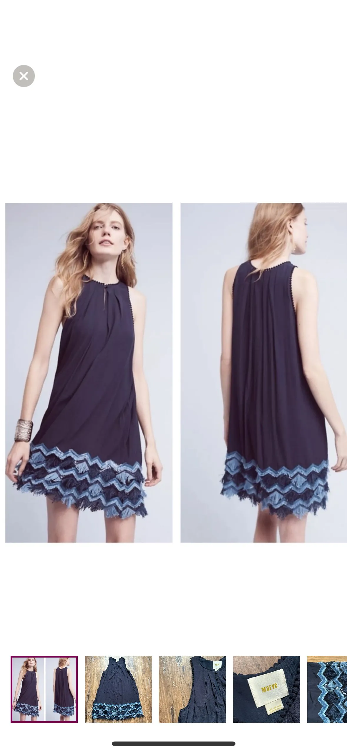 Anthropologie Maeve Blue Festivity Sequin Sleeveless Swing Dress  Whatnot:  Shop, Sell, Connect