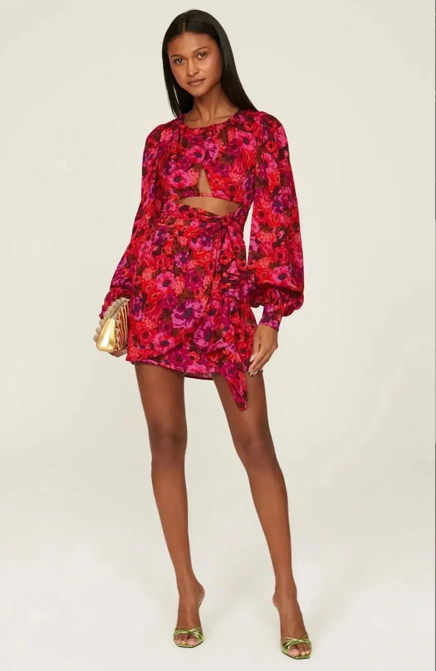 Product image for For love & lemons  long sleeve Lauren mini dress NWT XXS