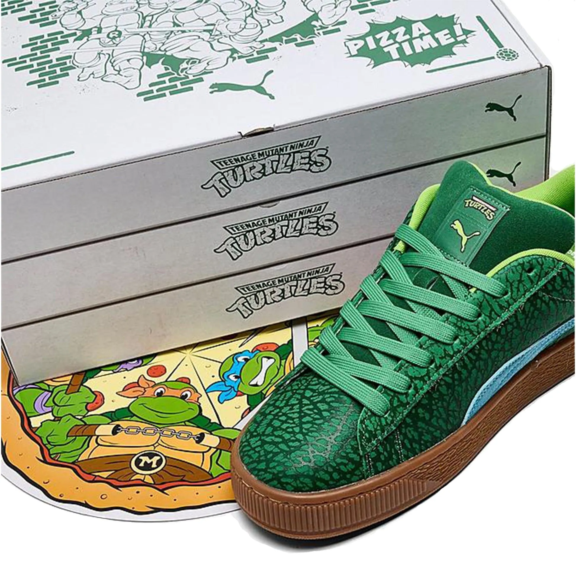 Product image for Mens 12 TMNT X PUMA SUEDE COLLAB