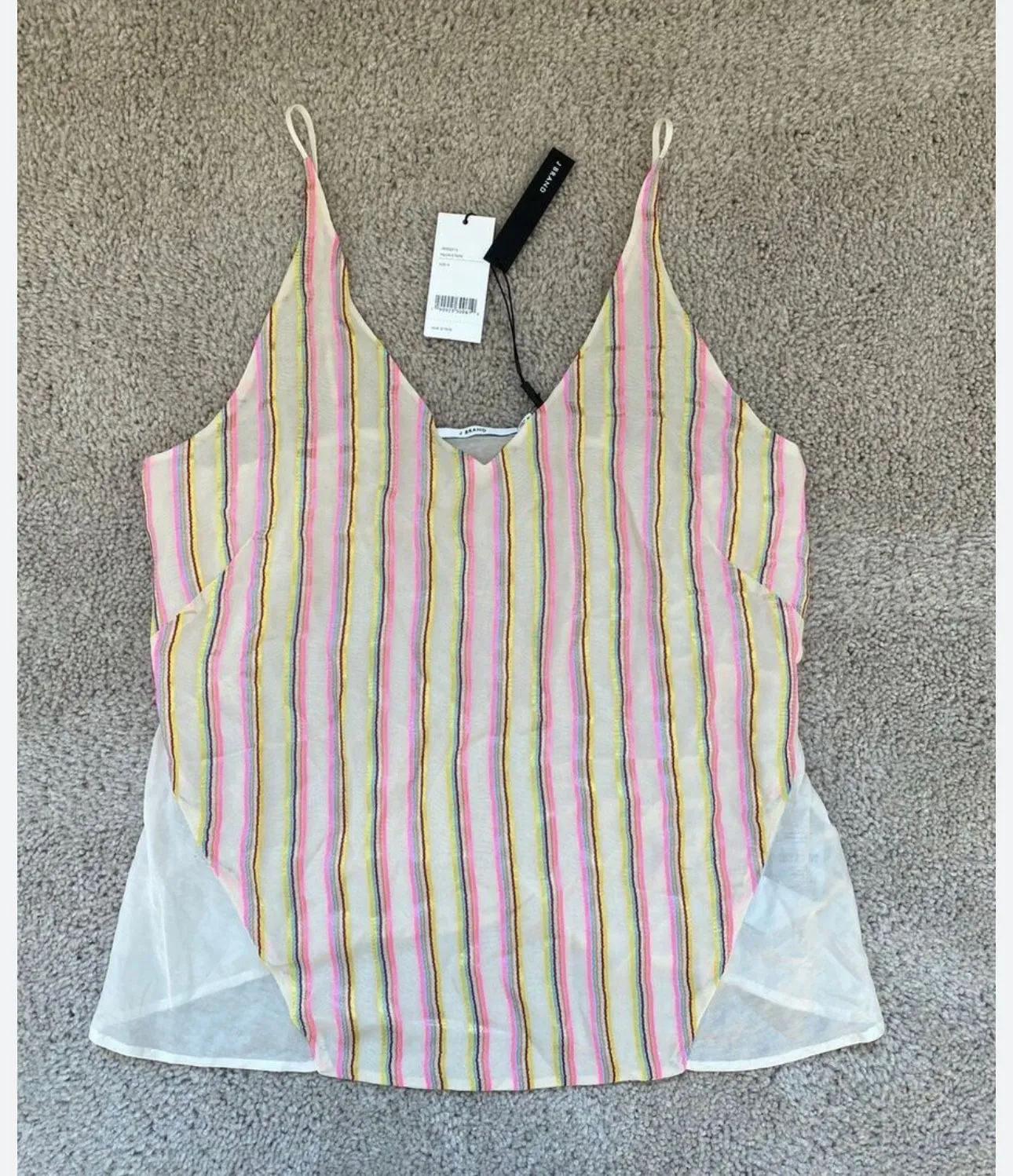 Product image for J Brand NeonnStriped Tank Top