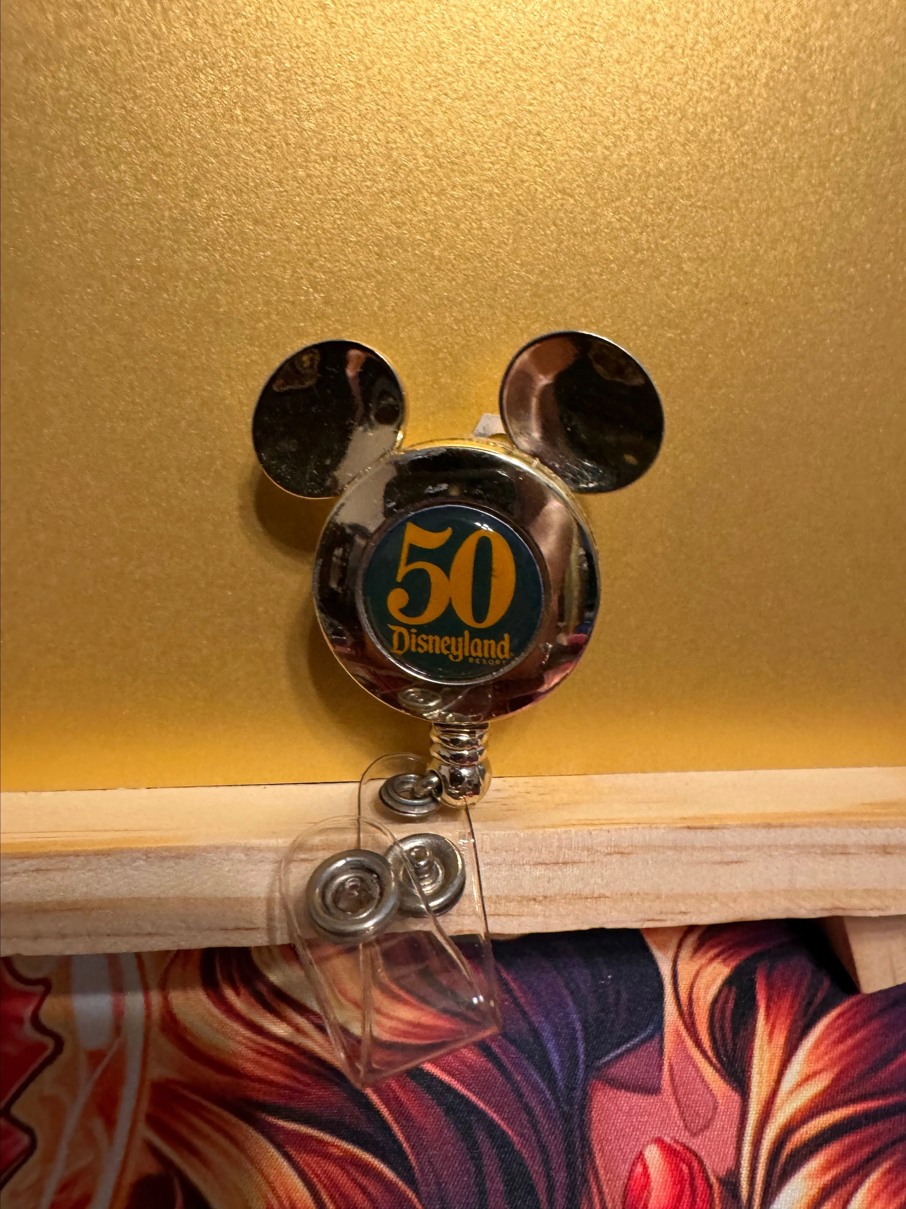 Product image for Cast member 50th Mickey badge lanyard