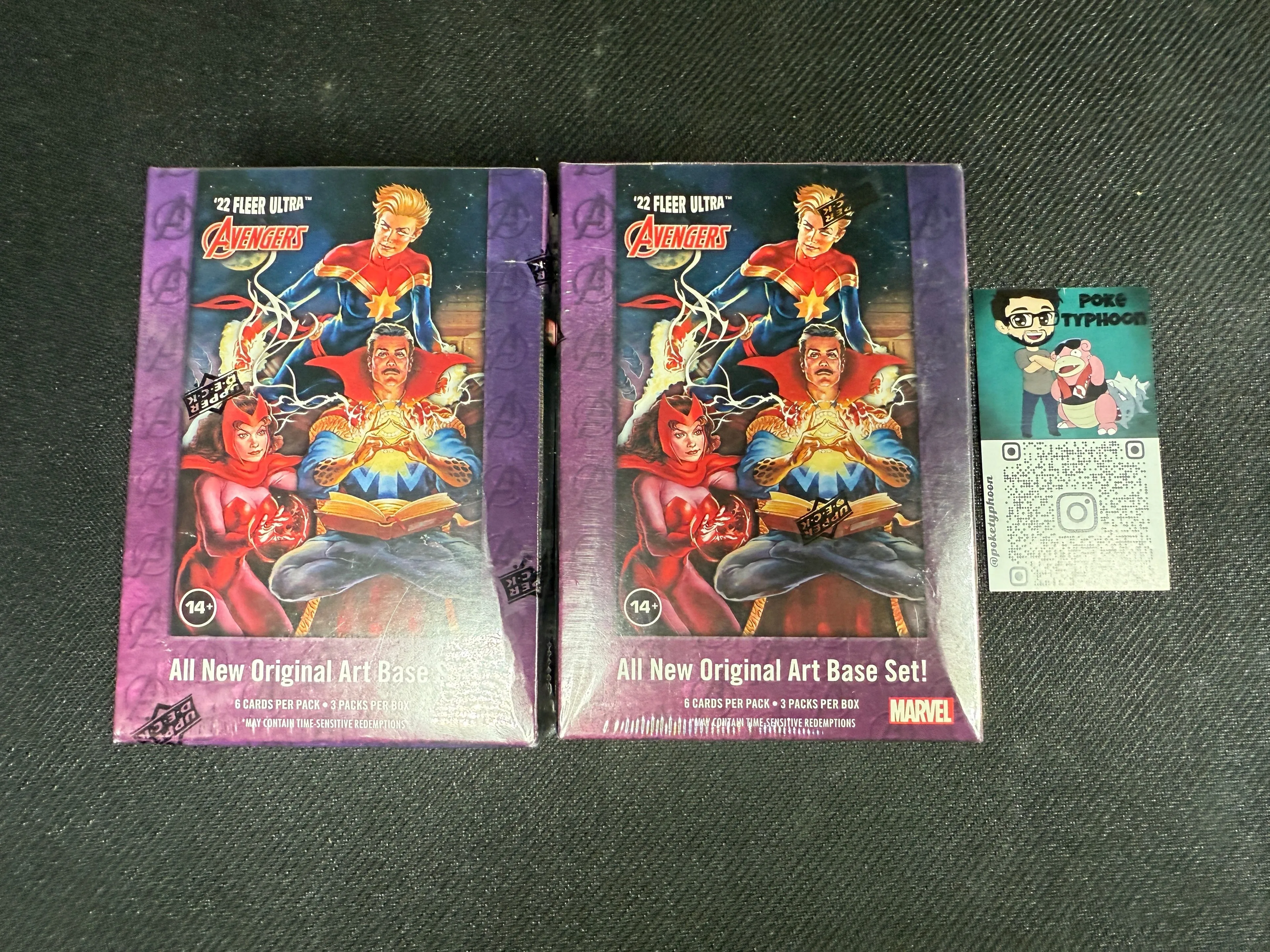 Product image for 2022 Upper Deck FLEER ULTRA Marvel Avengers Trading Cards lot of 2 Blaster Boxes