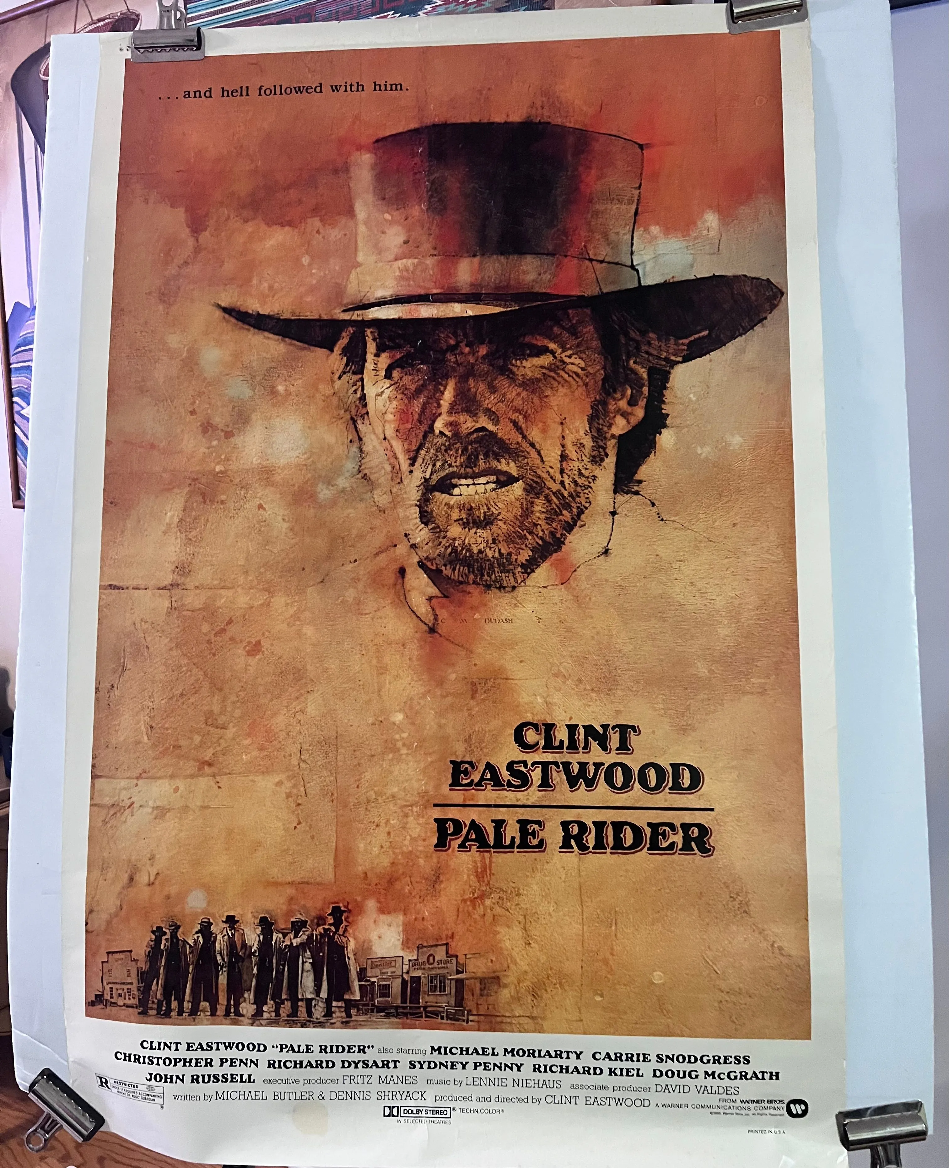 Product image for Pale Rider 1985 one sheet poster