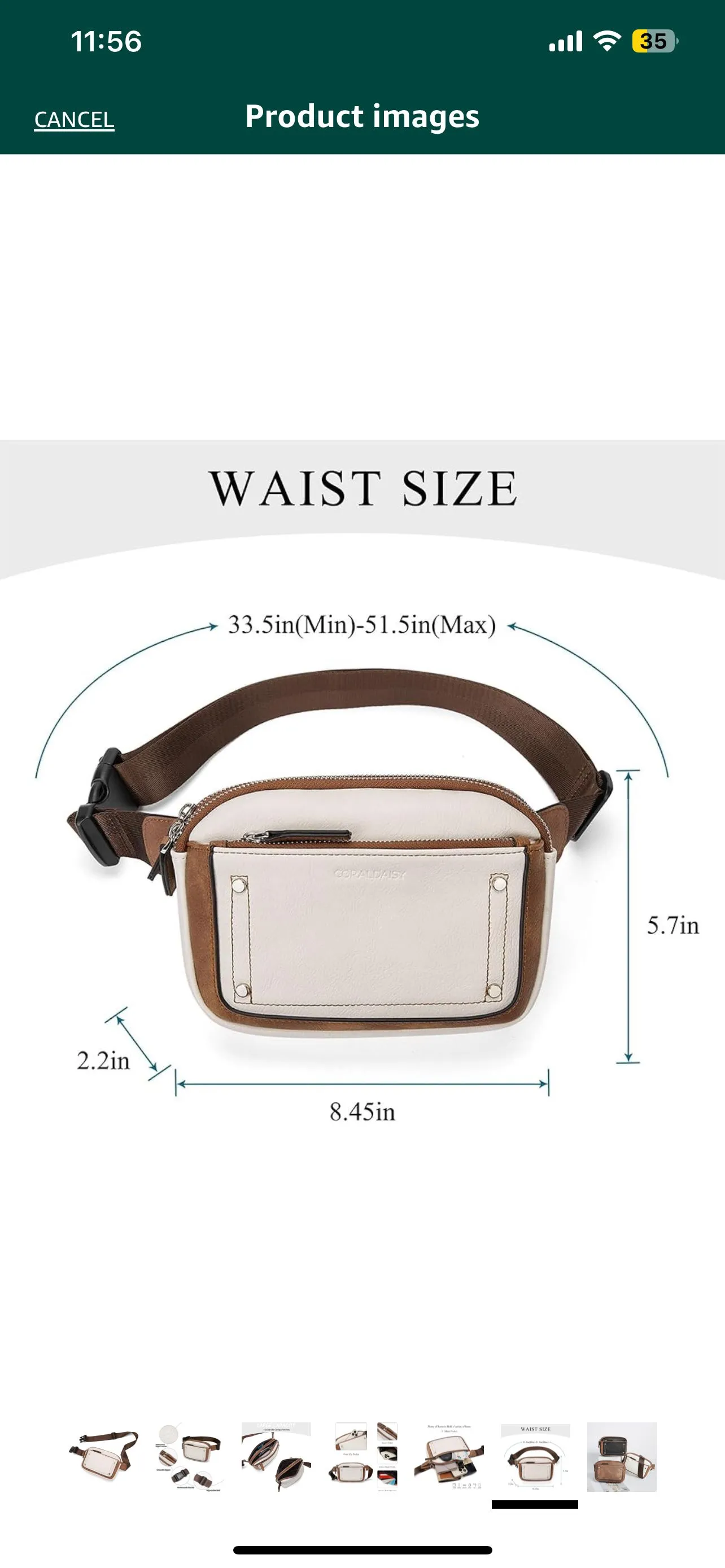 Product image for Fanny pack crossbody bag