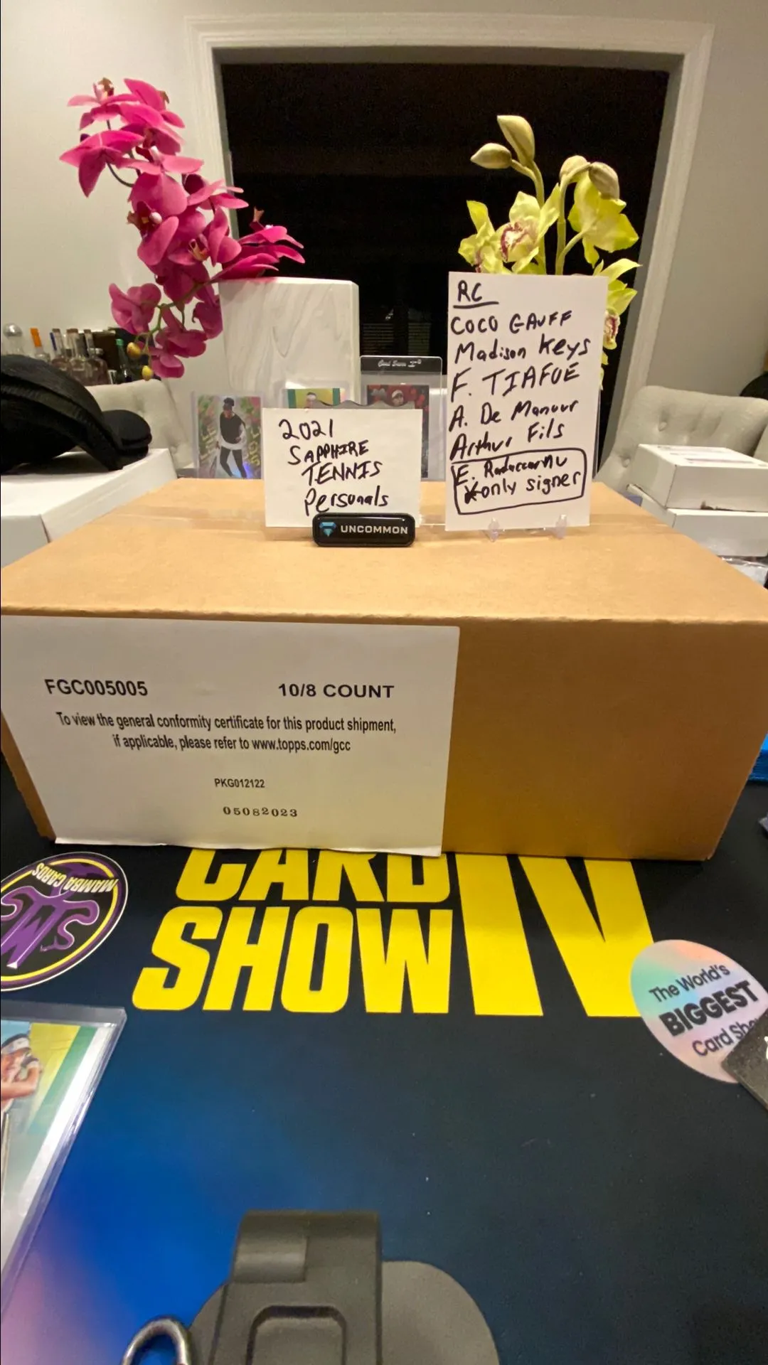 Product image for 2021 topps sapphire tennis personal box