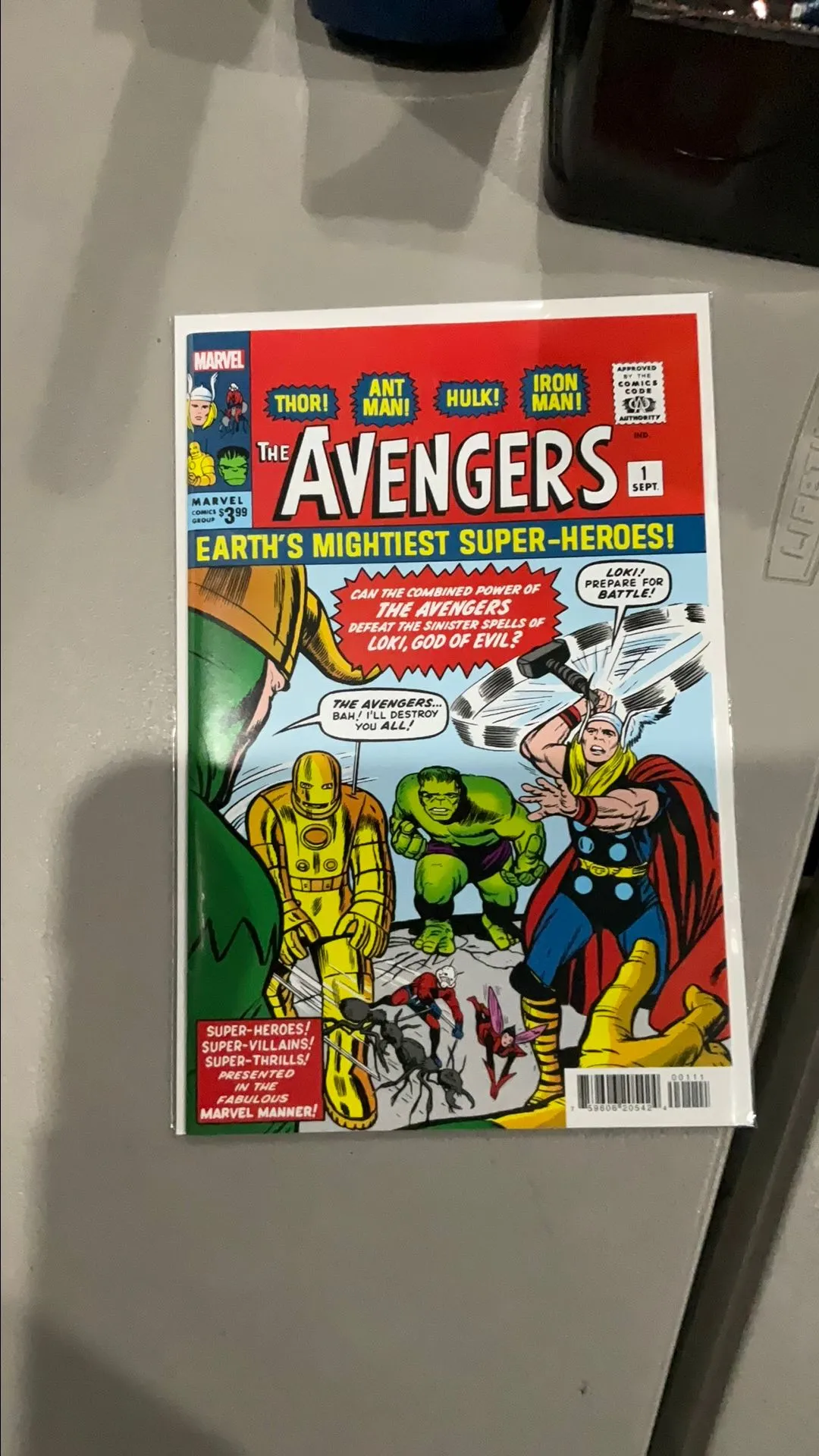 Product image for Avengers #1 Facimile Variant Loki Hulk Thor Antman Wasp Iron Man Marvel