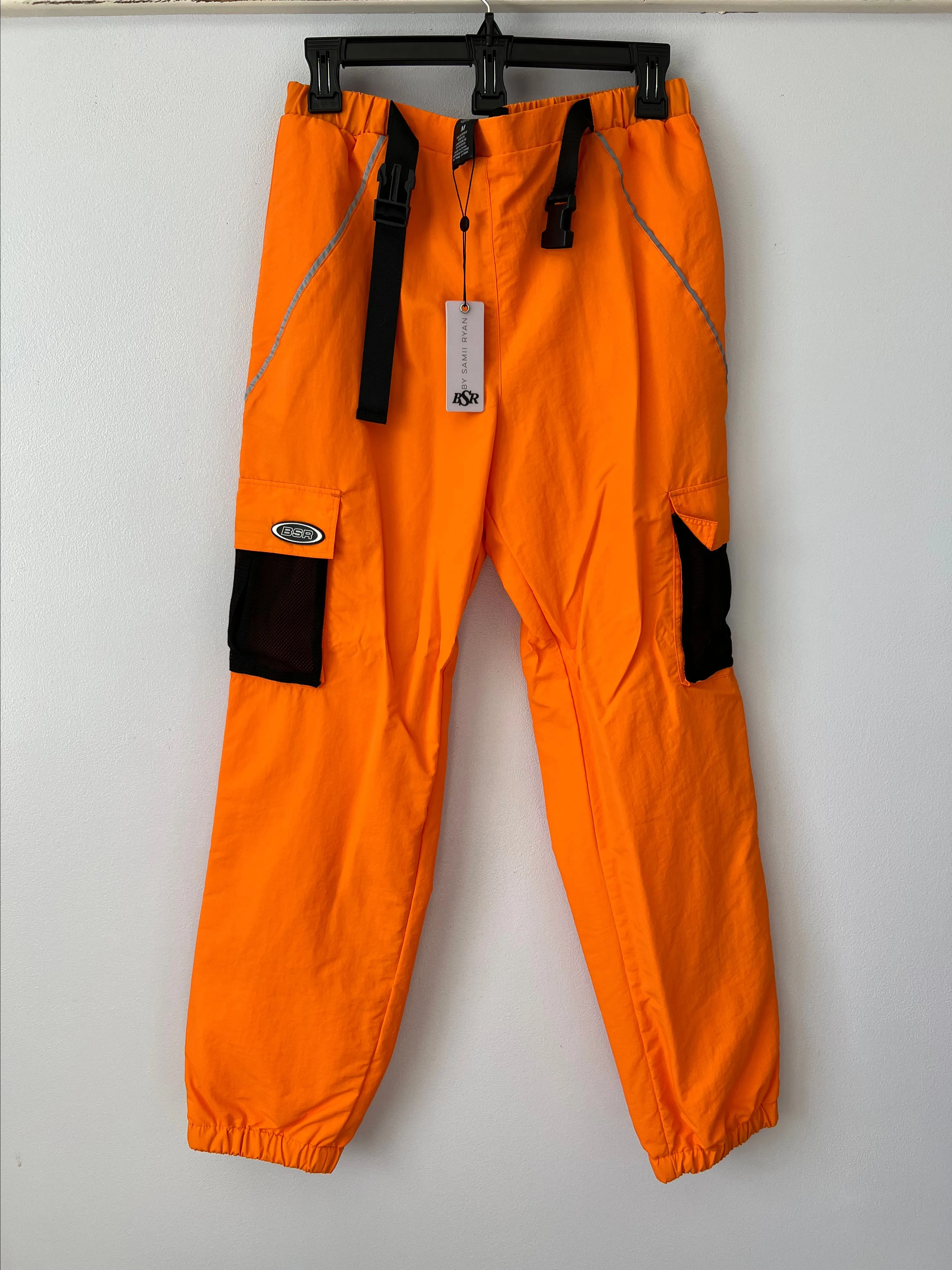 Product image for Samii Ryan Orange Jumper Jogger Skateboarding Pants Size Med NWT