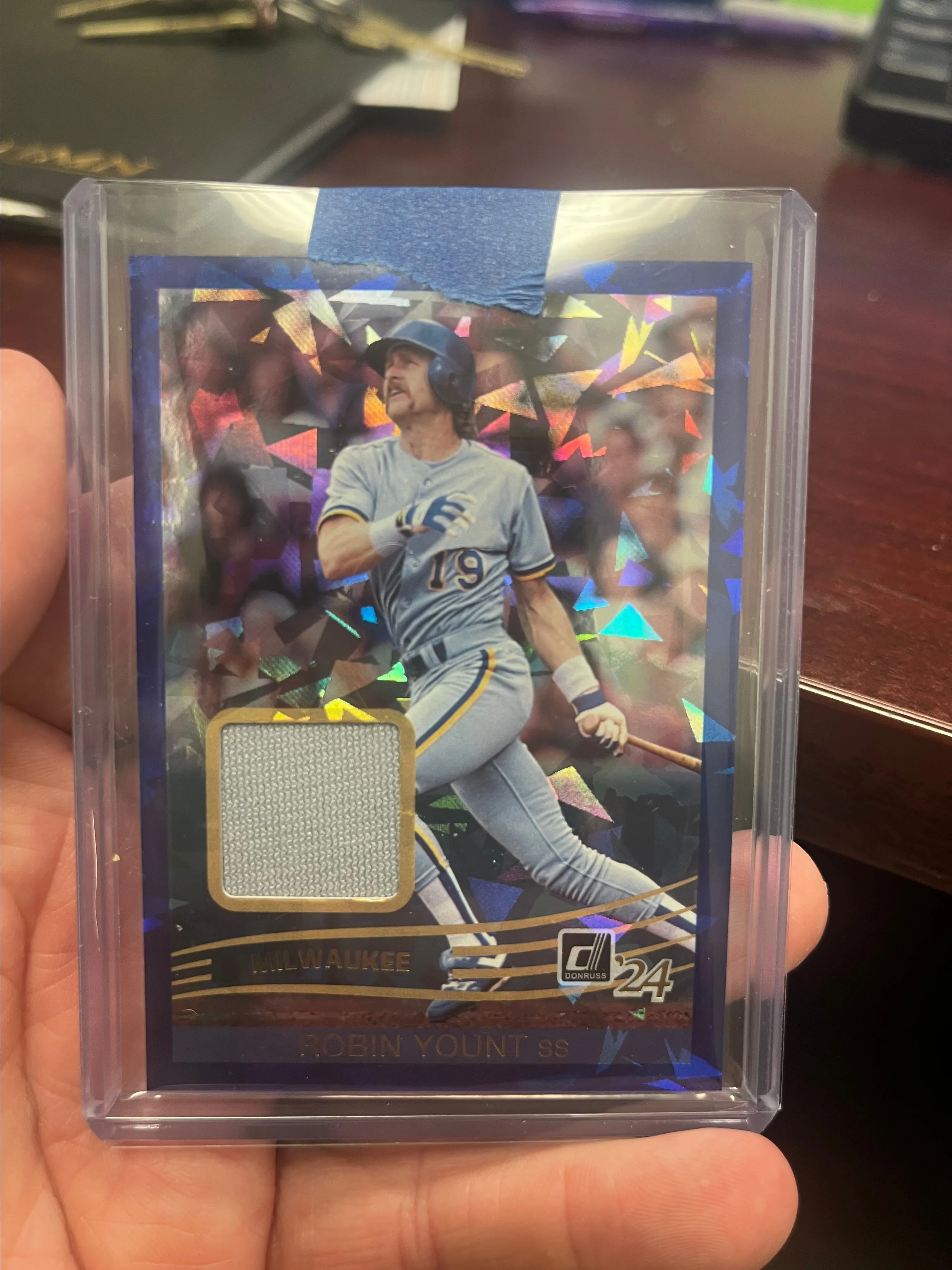 Product image for 2024 Donruss Blue ice Robin Yount patch