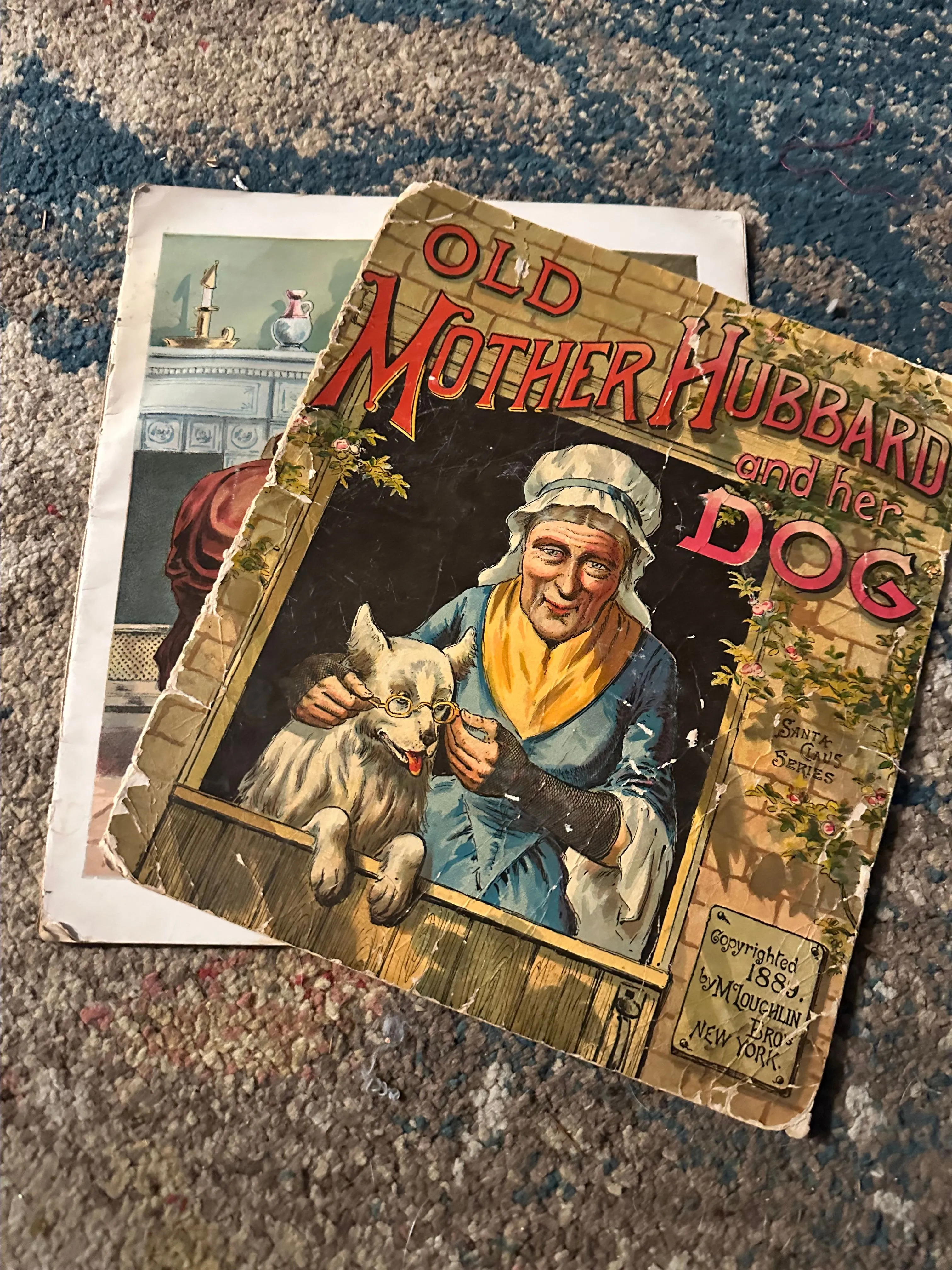 Product image for 1938 Old Mother Hubbard Children's Book - well loved