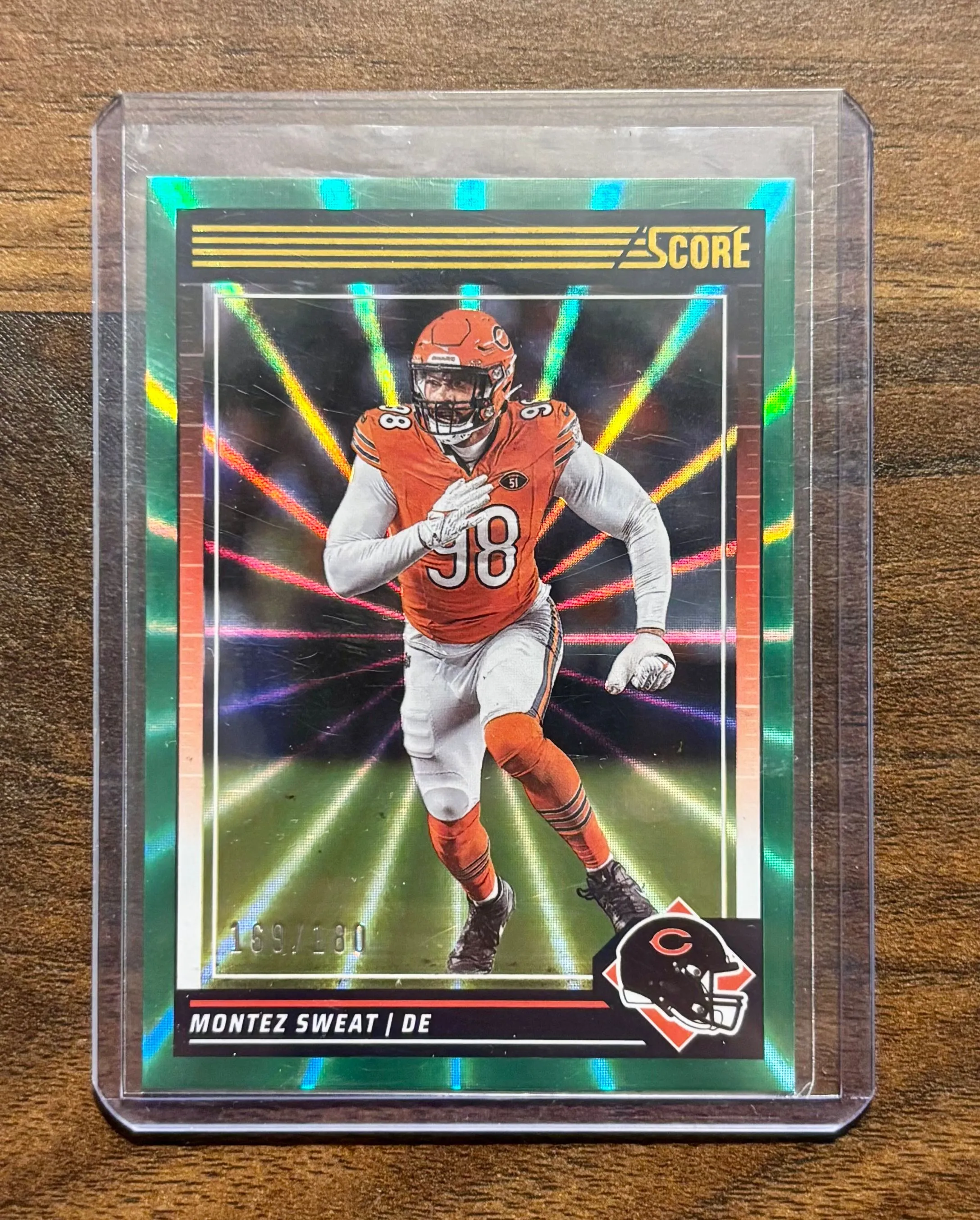 Product image for Montez Sweat Score Numbered Card /180