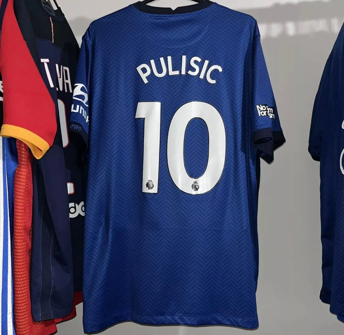 Product image for Chelsea 2020/21 Nike Home Football Shirt Pulisic 10 Mens XL CD4230-496