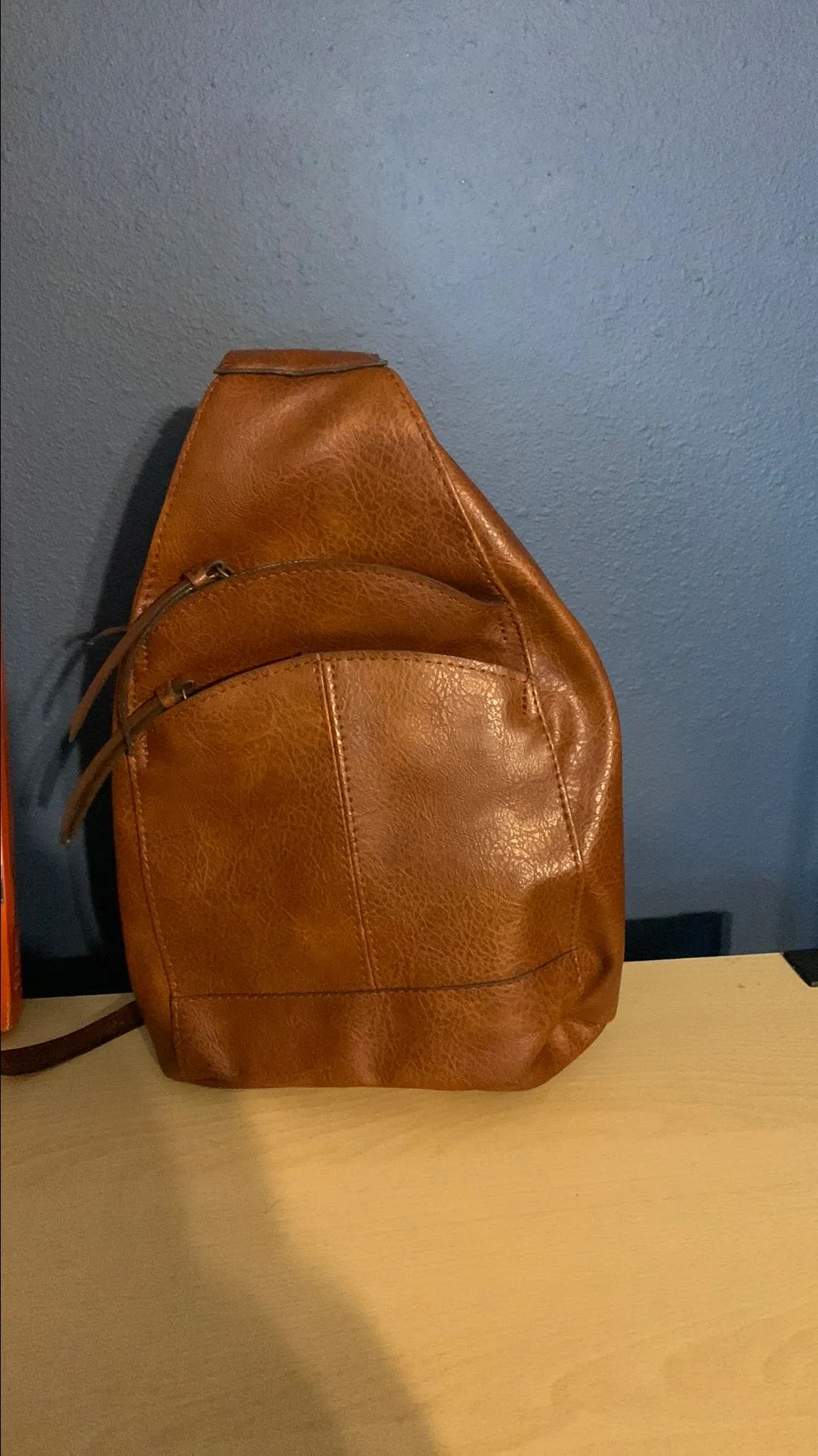 Product image for Leather cross bag