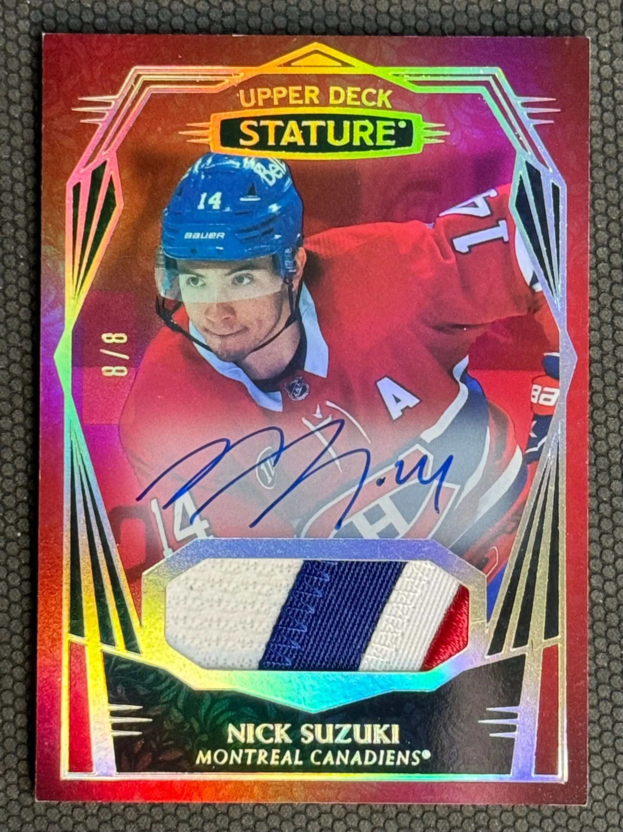 Product image for Nick Suzuki Stature patch auto 8/8 Book end! - Offers on