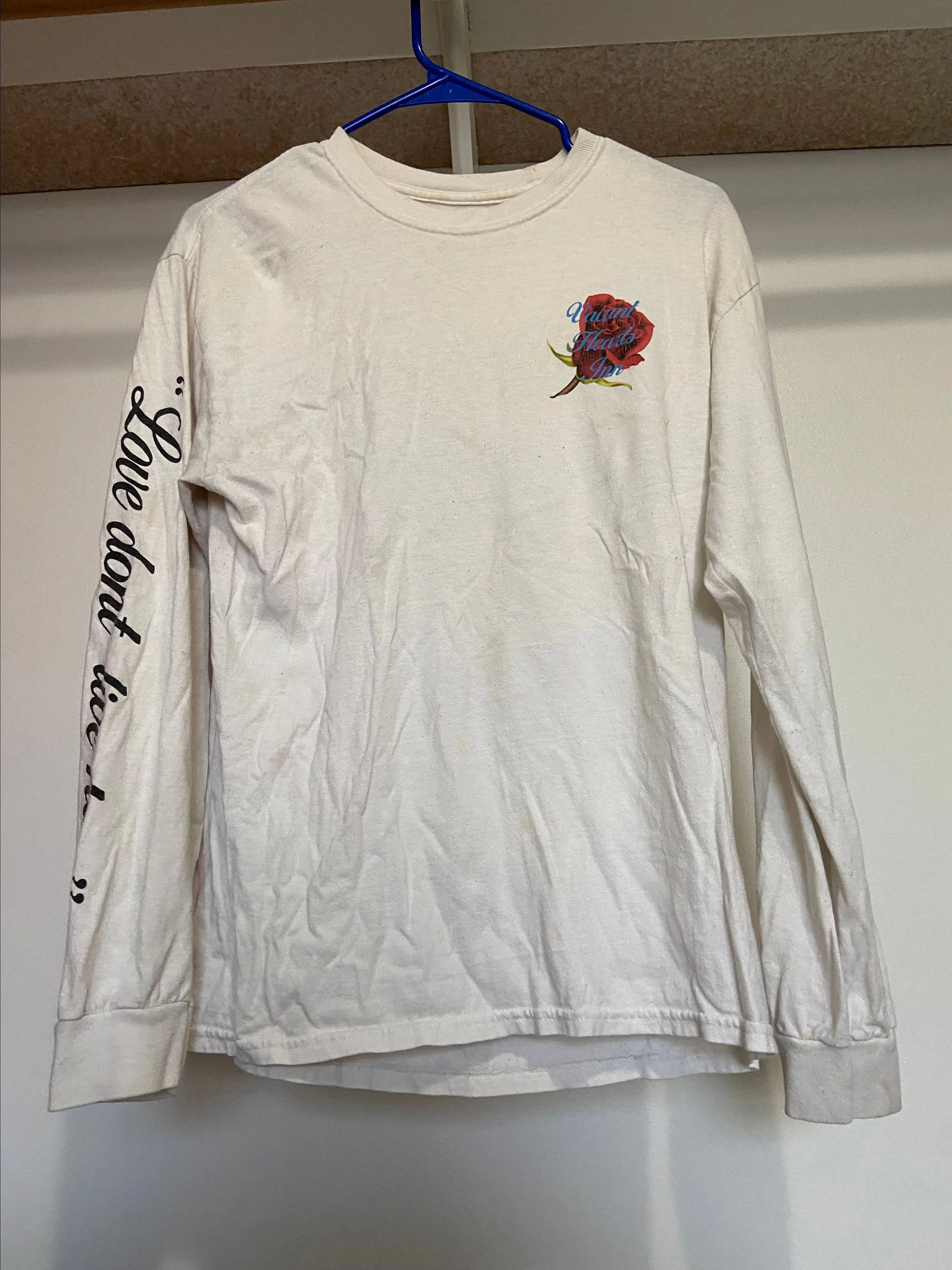 Product image for (M) vacant hearts long sleeve