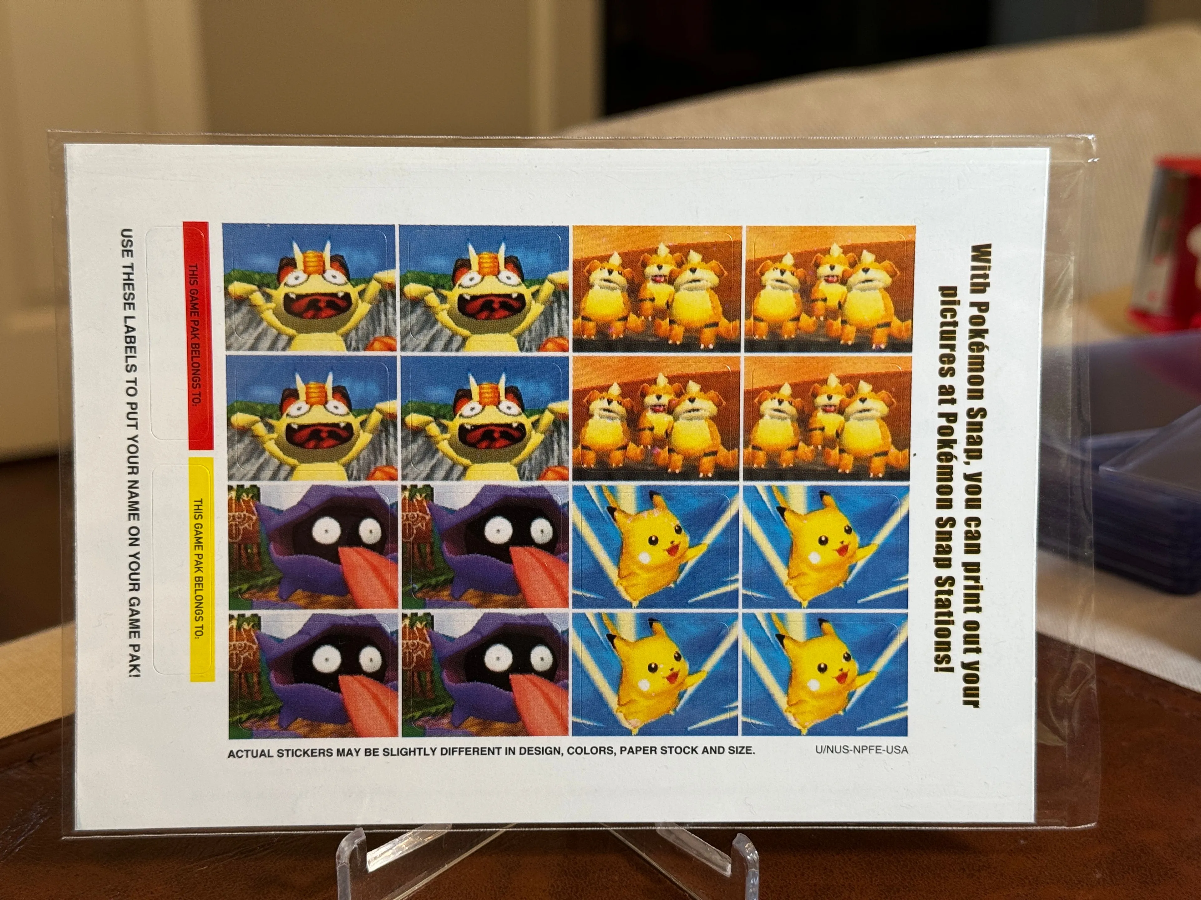 Product image for Pokemon Snap Nintendo 64 N64 Original Sticker and Booklet