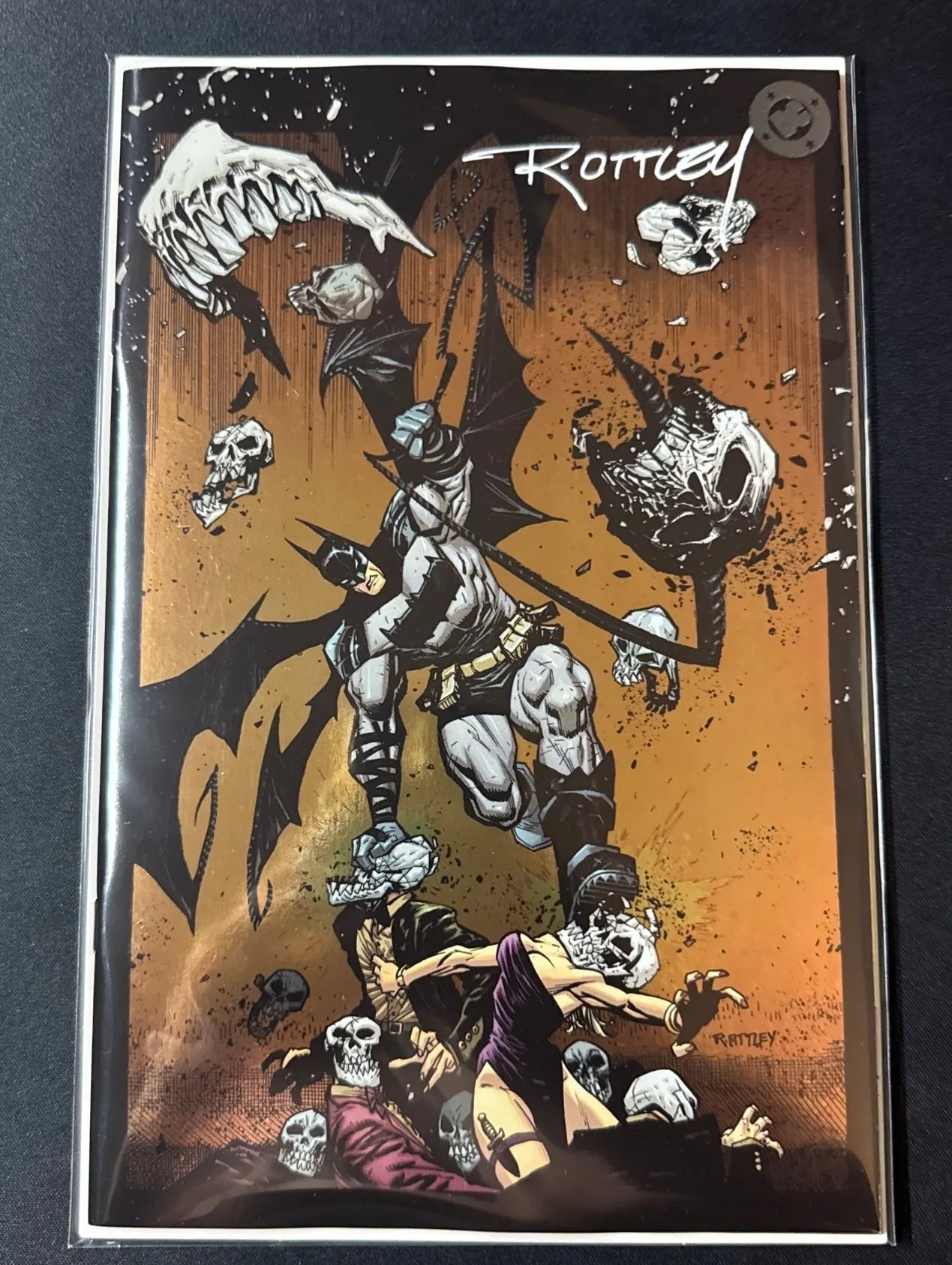 Product image for Absolute Batman #1 Ottley Foil Cover Signed by Ottley COA NYCC2024