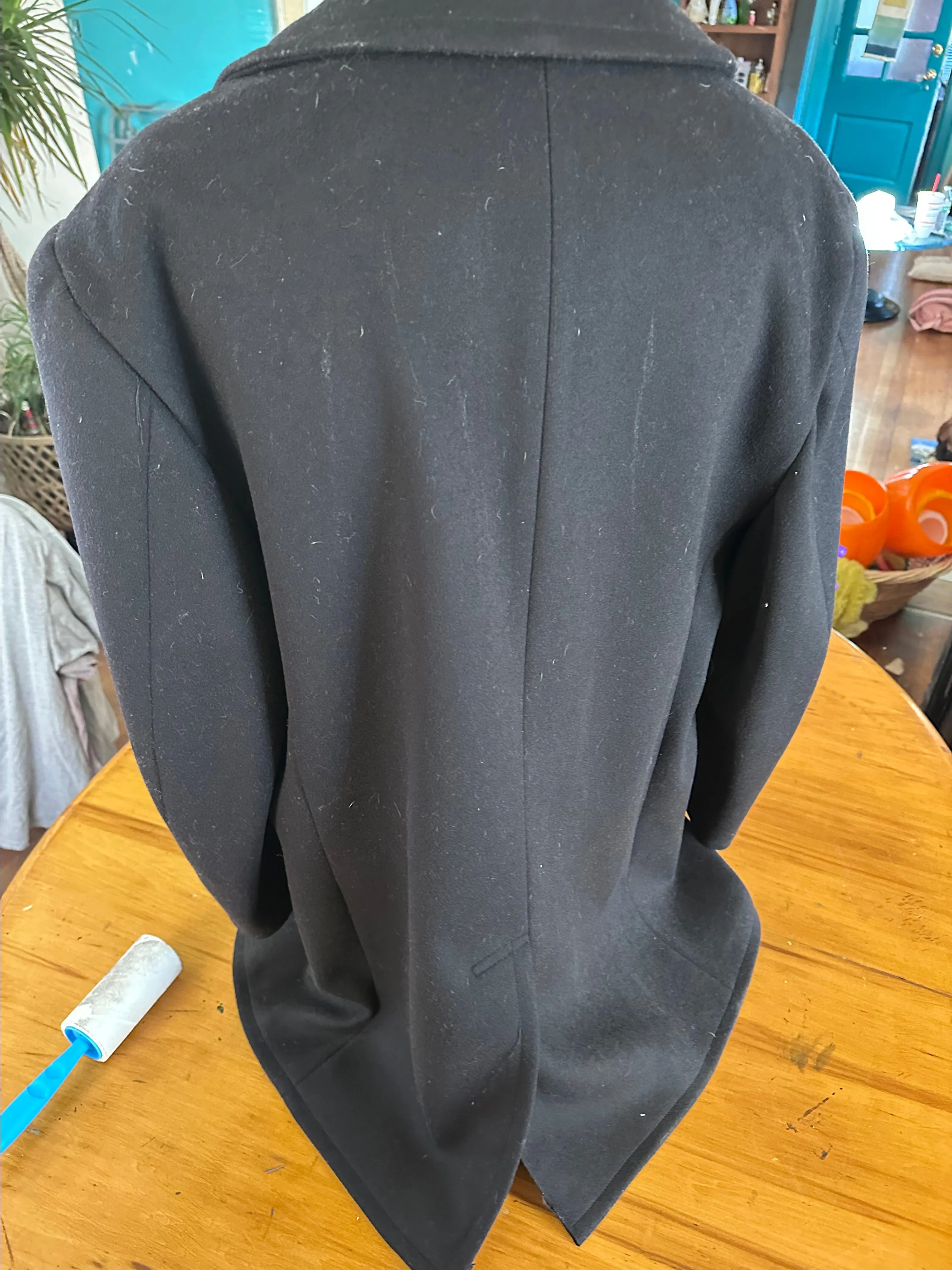 Product image for Men's 100% wool Kersey pea coat