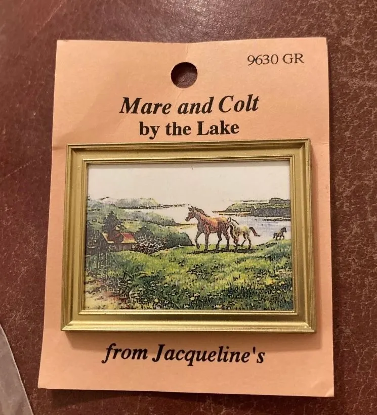 Product image for Miniature Print of Horses from Jacqueline's