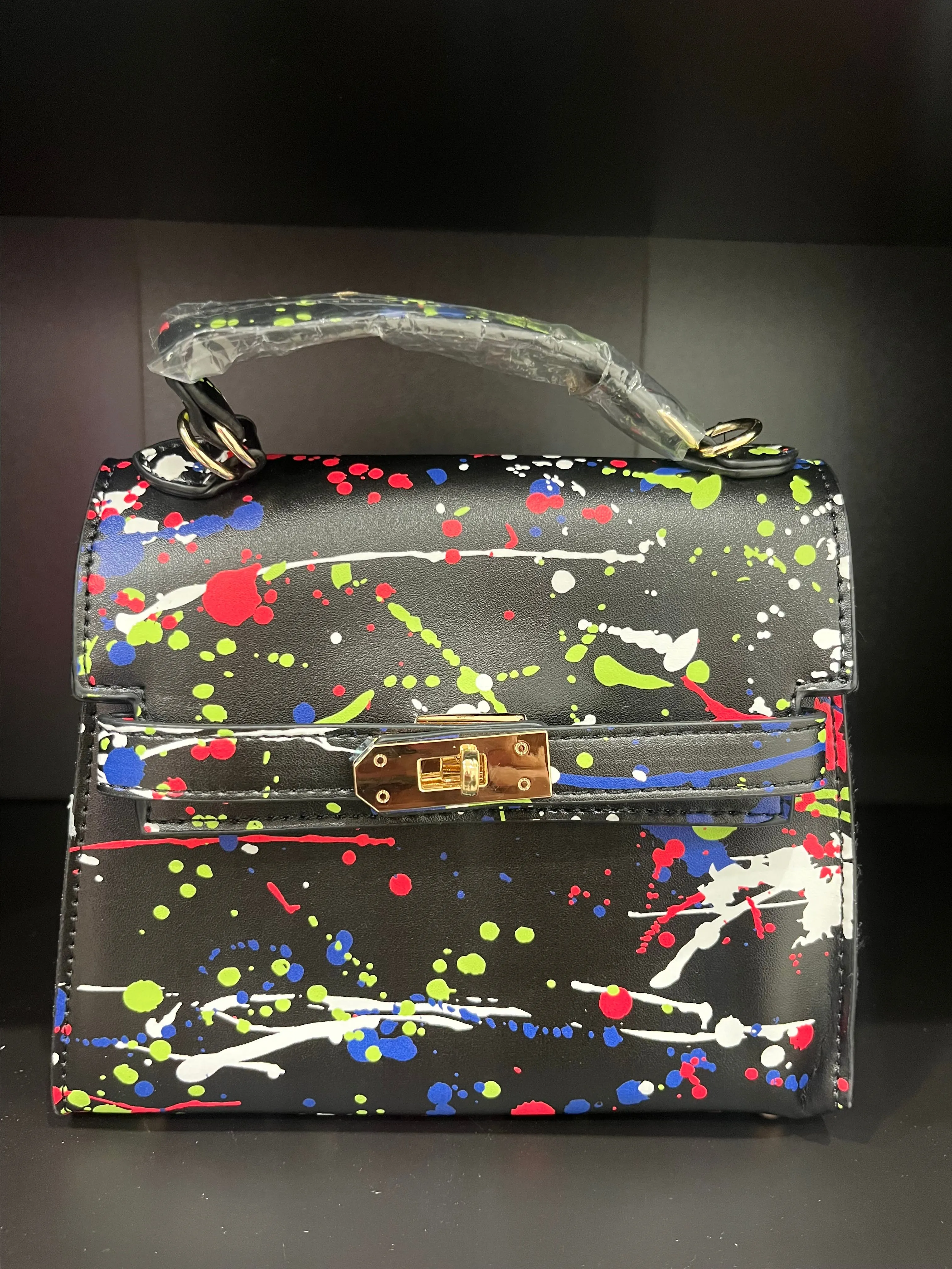 Product image for SPLATTER PAINT HANDBAG