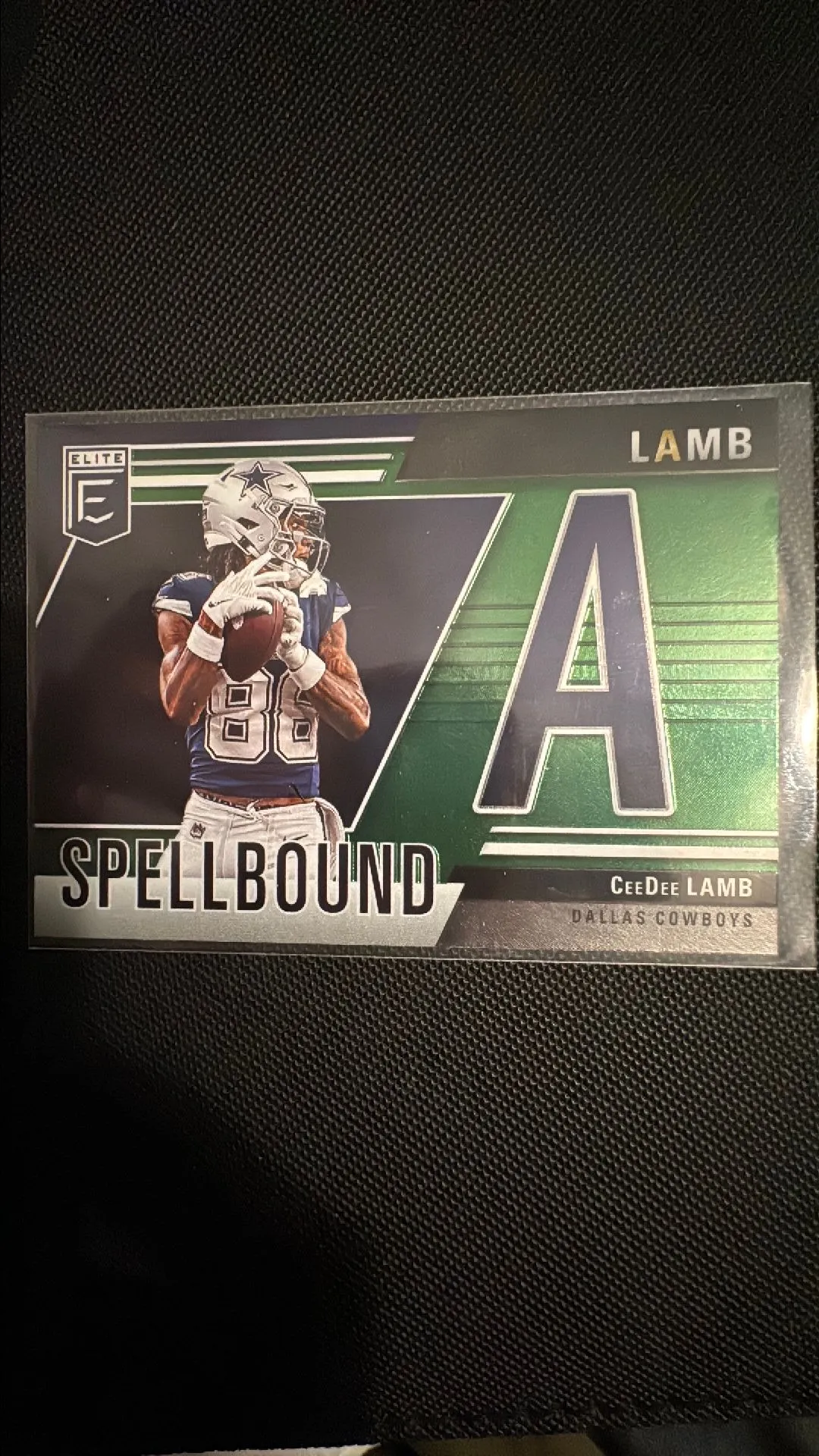 Product image for 2024 Donruss Elite - CeeDee Lamb - Spellbound "A" Green #32 - Dallas Cowboys