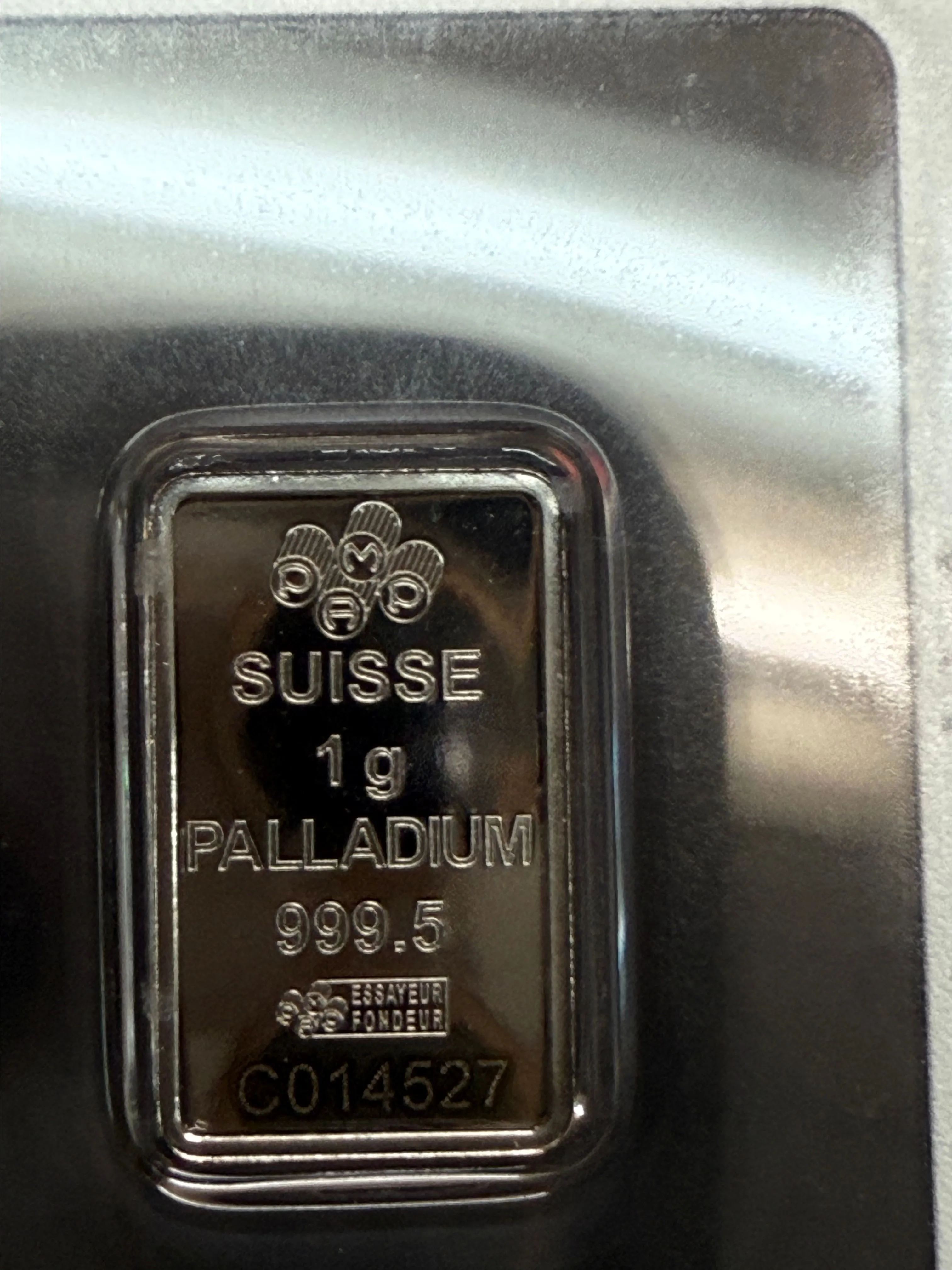Product image for 1 gram palladium bar mixed variety