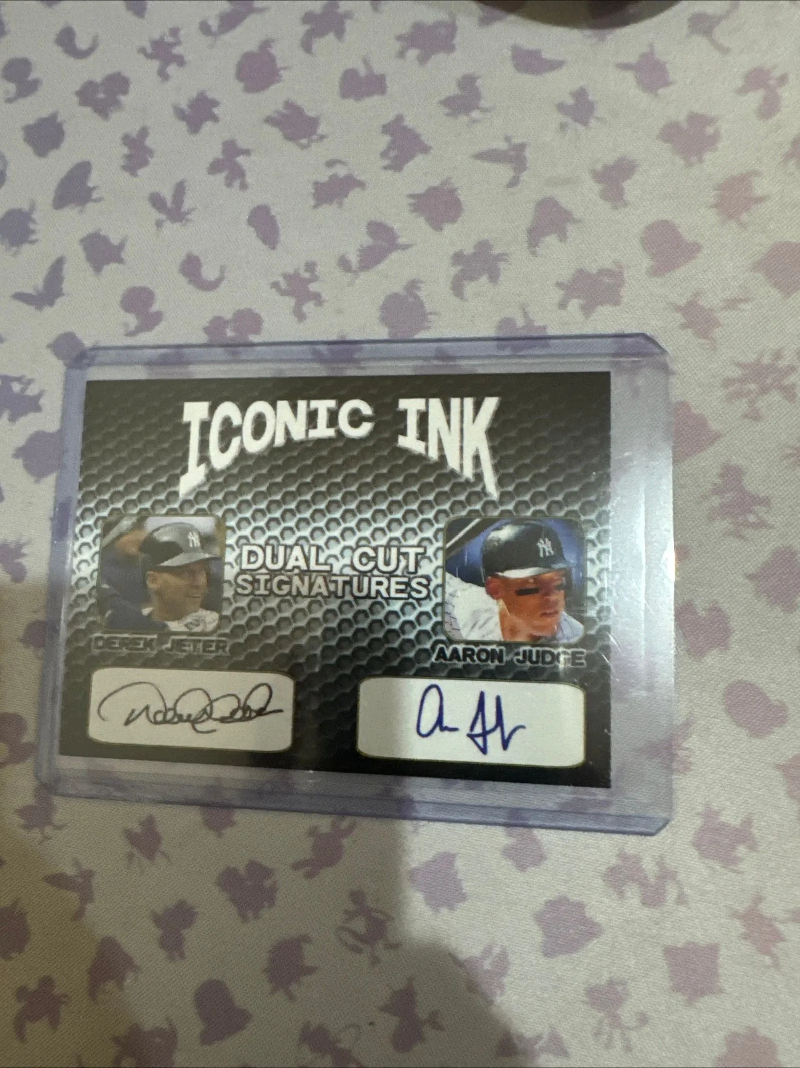 Product image for Aaron Judge Derek Jeter  Dual Cut Signatures New York Yankees