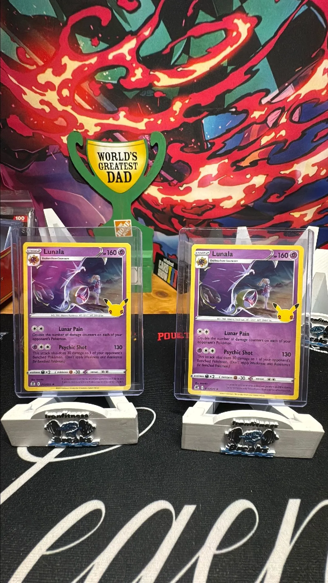 Product image for Lunala 015/025 HOLO RARE Celebrations Pokemon TCG Card NM (x2)