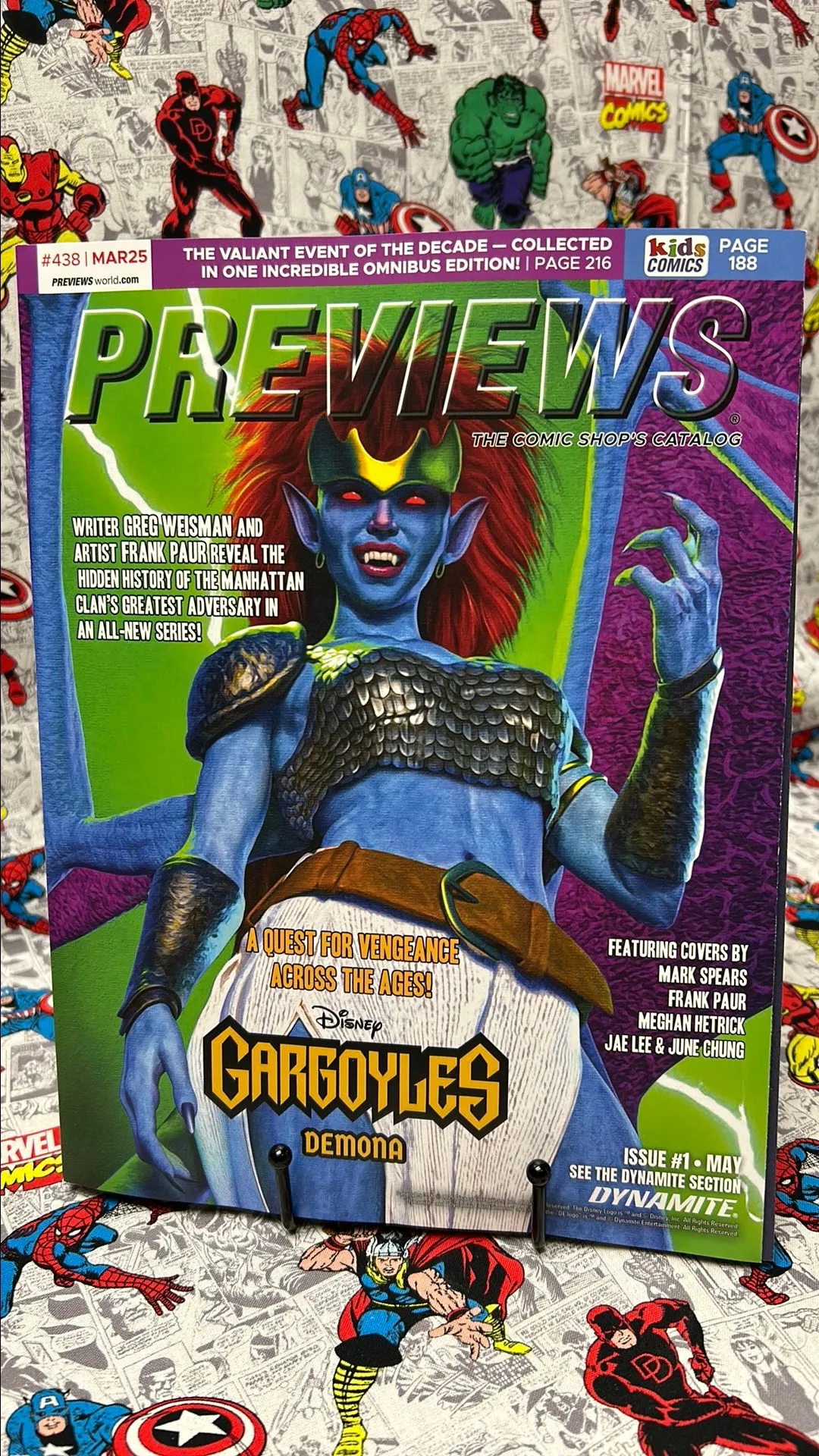 Product image for Mark Spears Previews Catalog #438! Gargoyles! NM