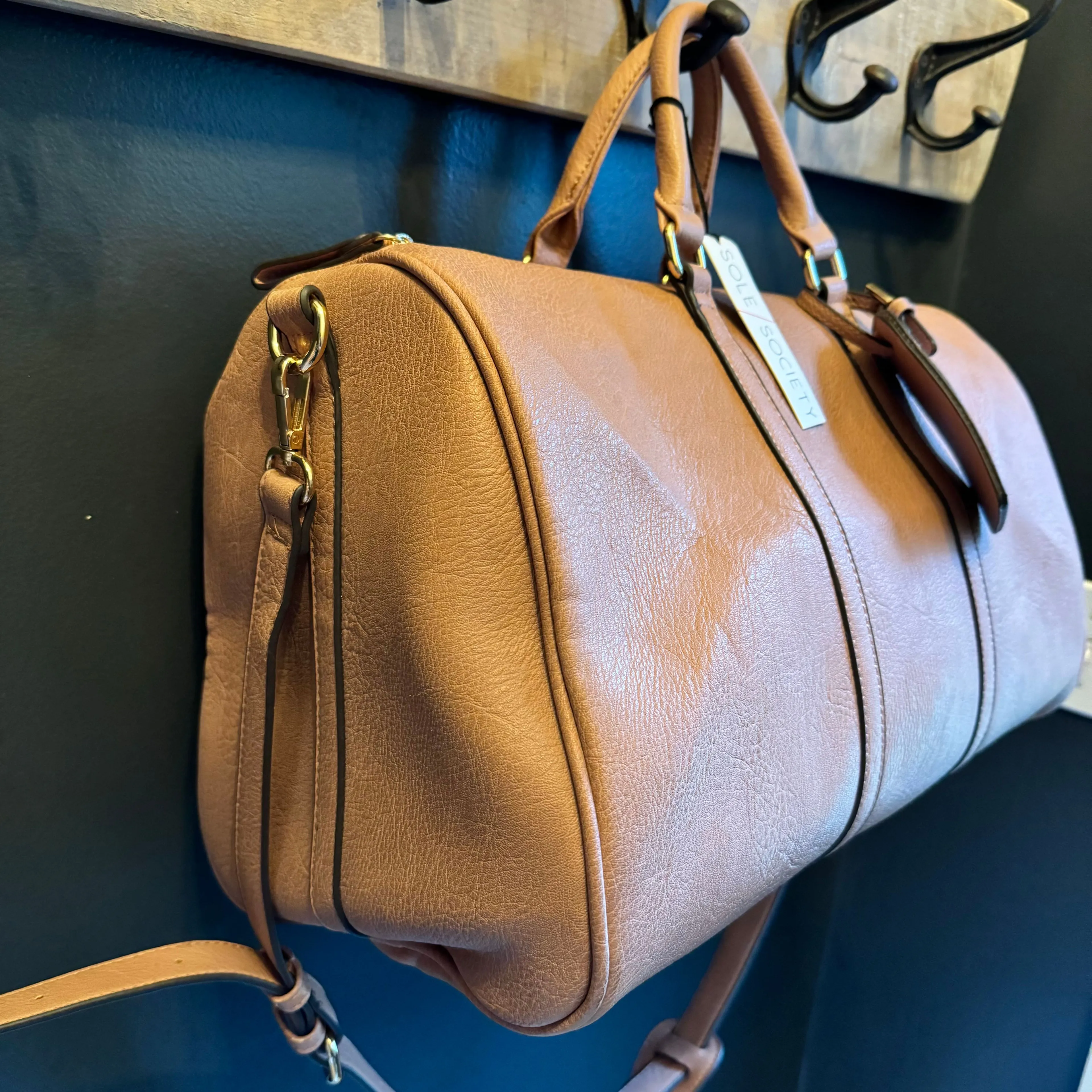 Duffel Bag Sole Society Faux Leather Tote Duffel Bag Sole Society