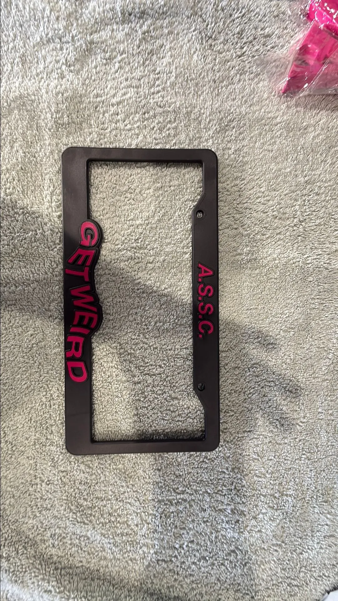 Product image for ASSC LICENSE PLATE COVER