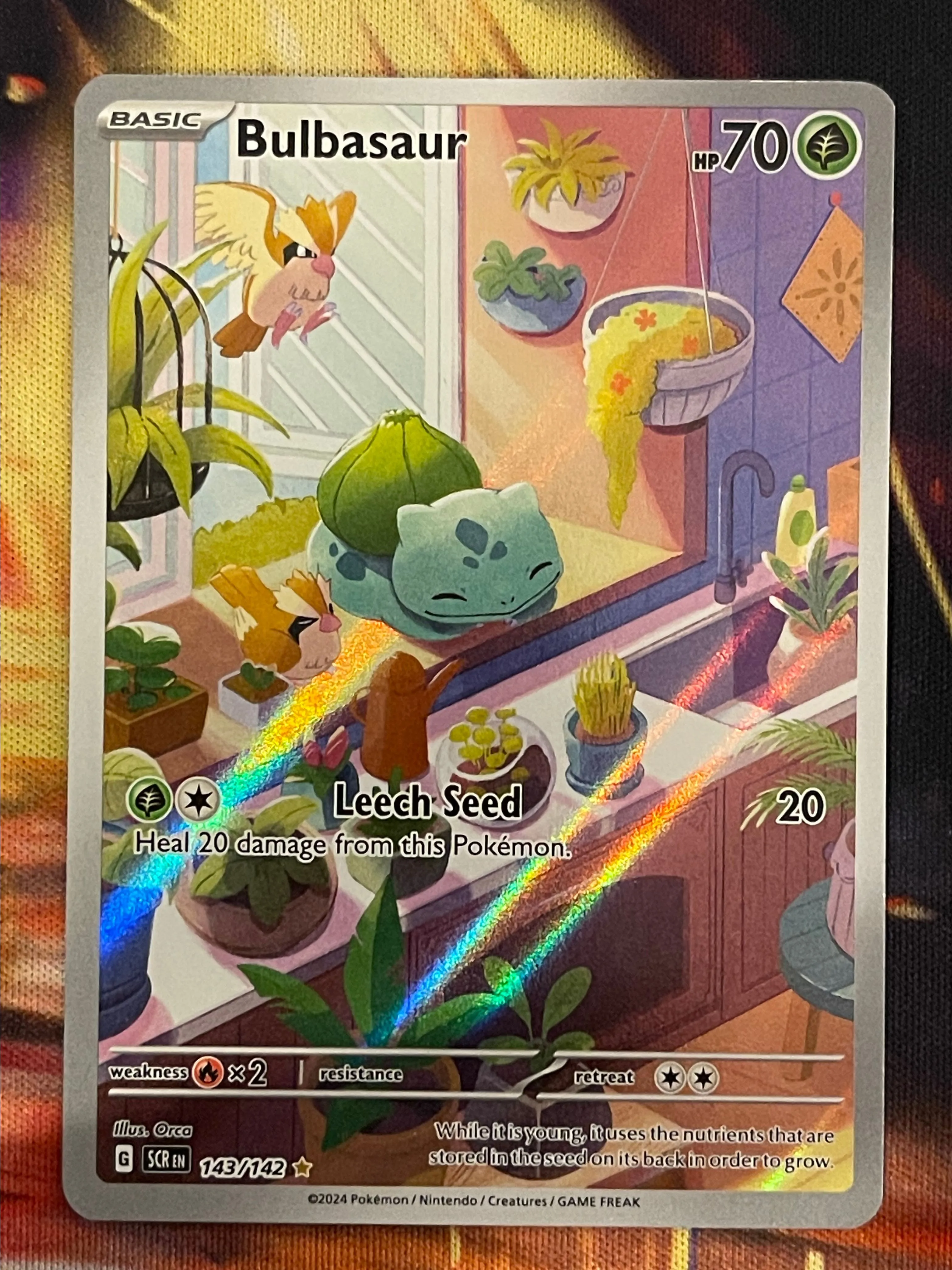 Bulbasaur Pokemon  Illustration Rare  143/142 Stellar Crown  Whatnot:  Shop, Sell, Connect