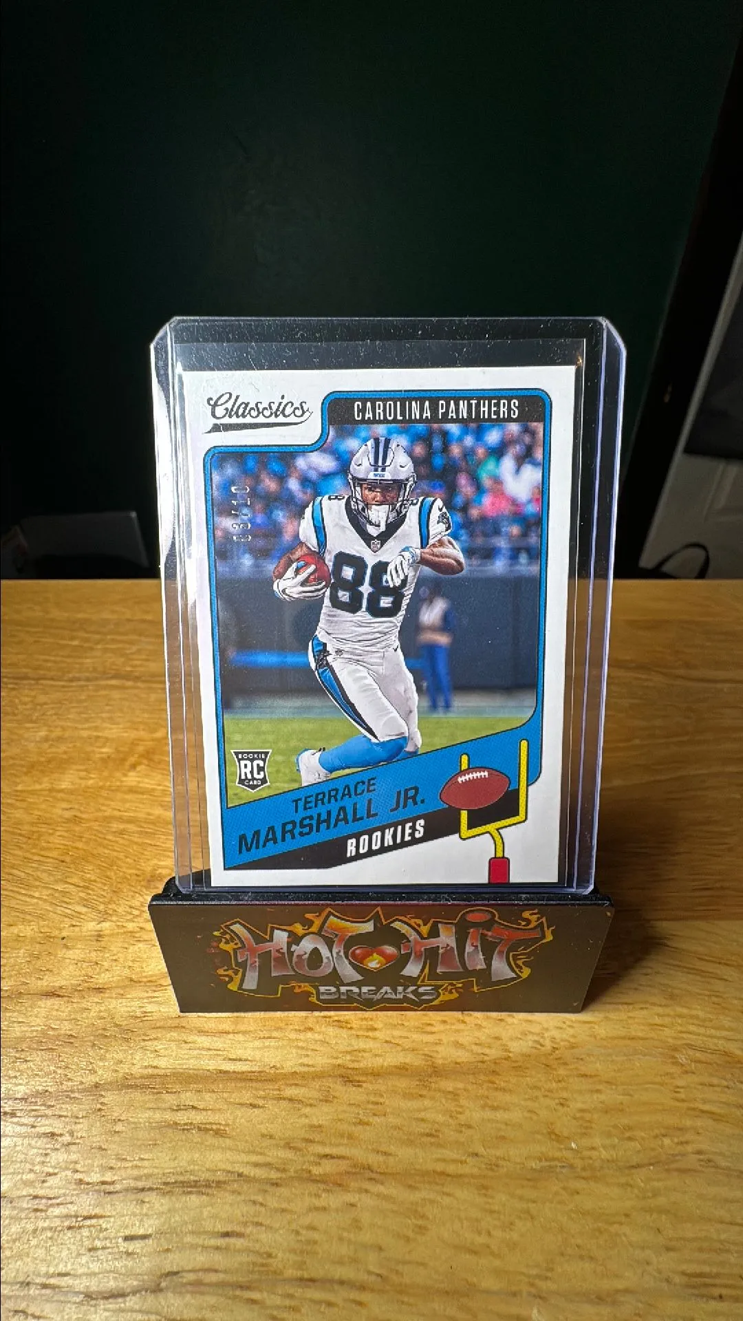 Product image for 2021 Classics Football Terrace Marshall Jr. Rookie RC SSP #ed 3/10 Panthers