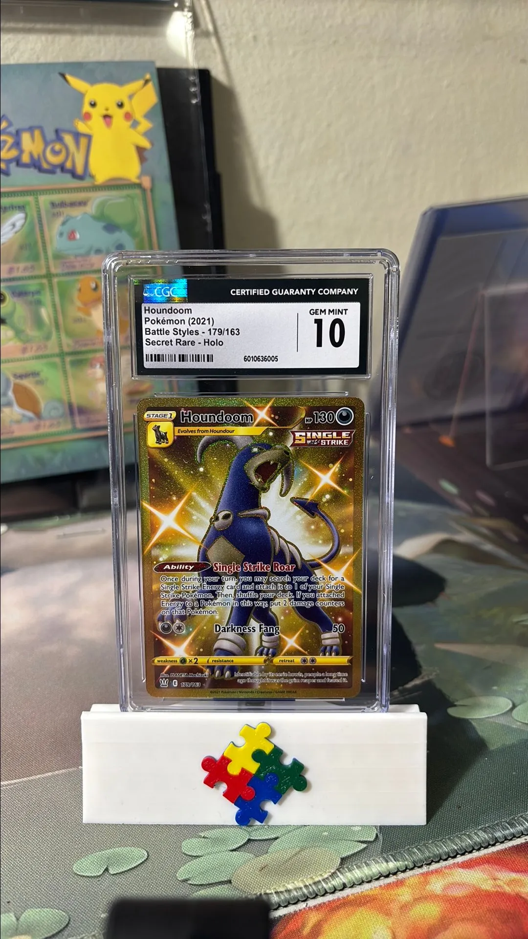 Product image for 2021 Houndoom 179/163 Battle Styles CGC Gem Mint 10