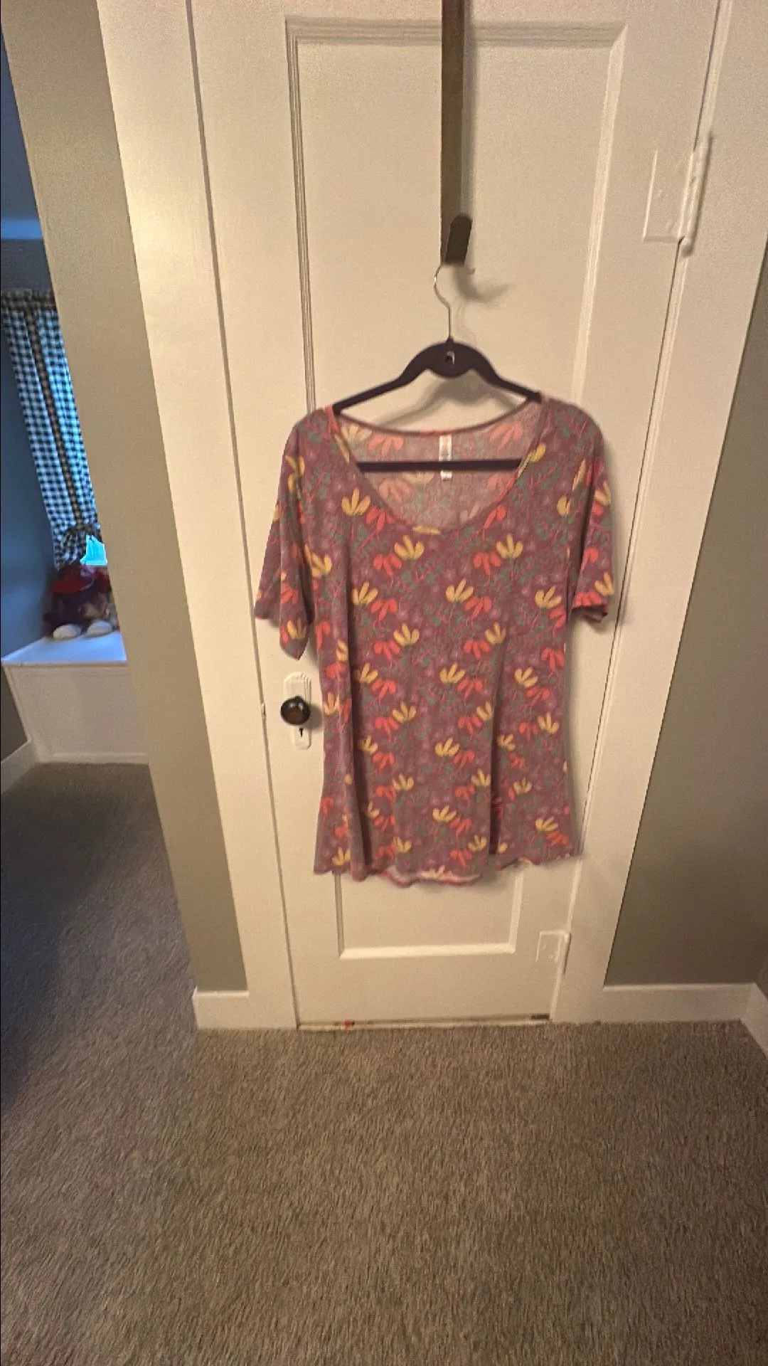 Product image for Purple heather floral top
