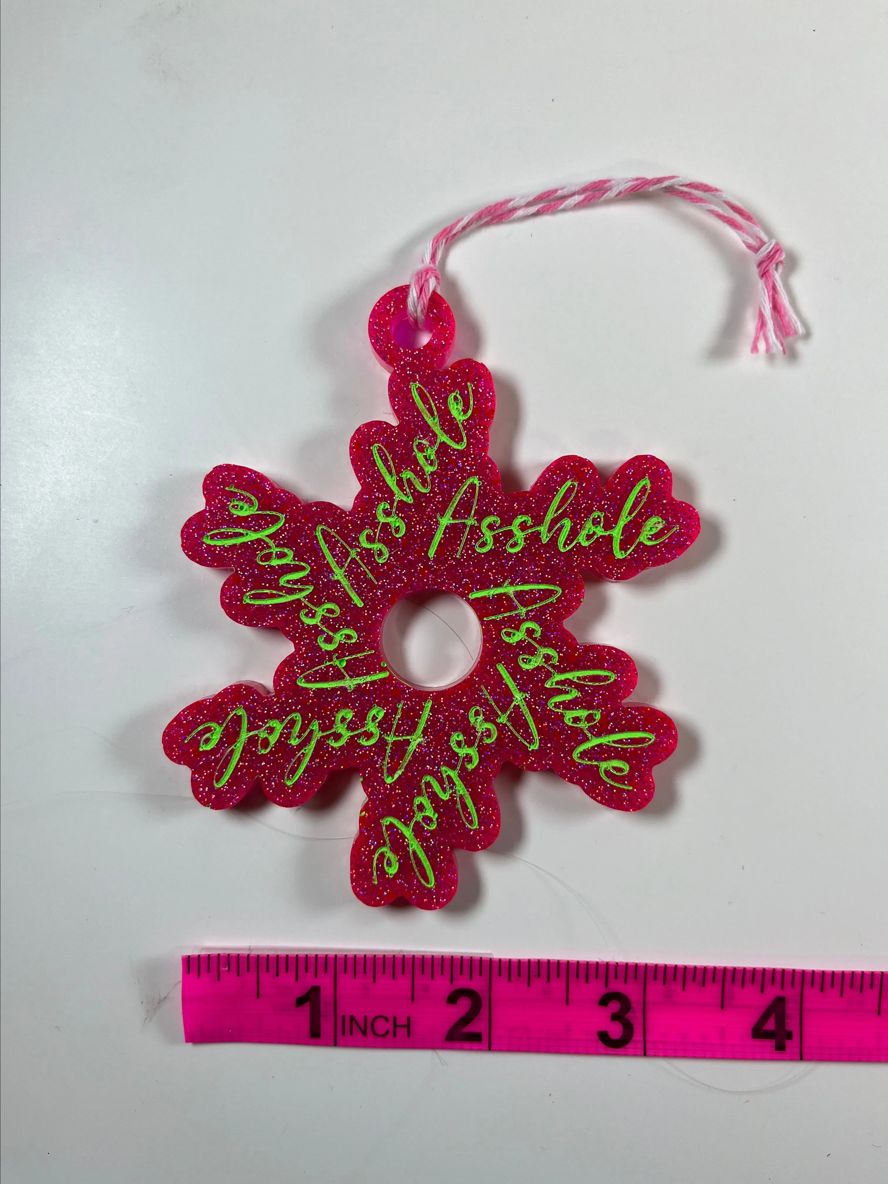 Product image for Gluteus Maximus Hole Snowflake Ornament