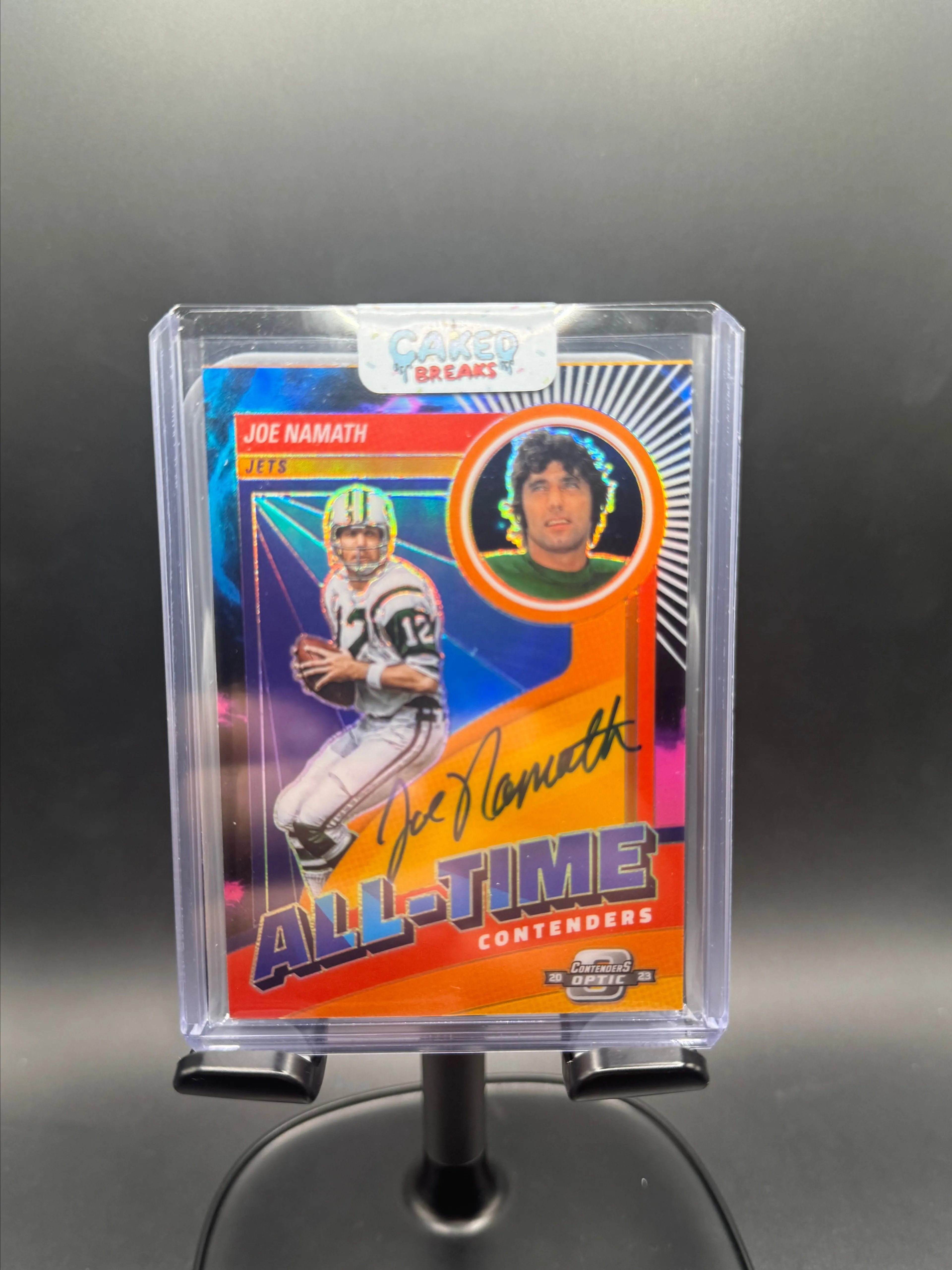 Product image for Joe Namath Nebula Contenders All Time Auto #/2