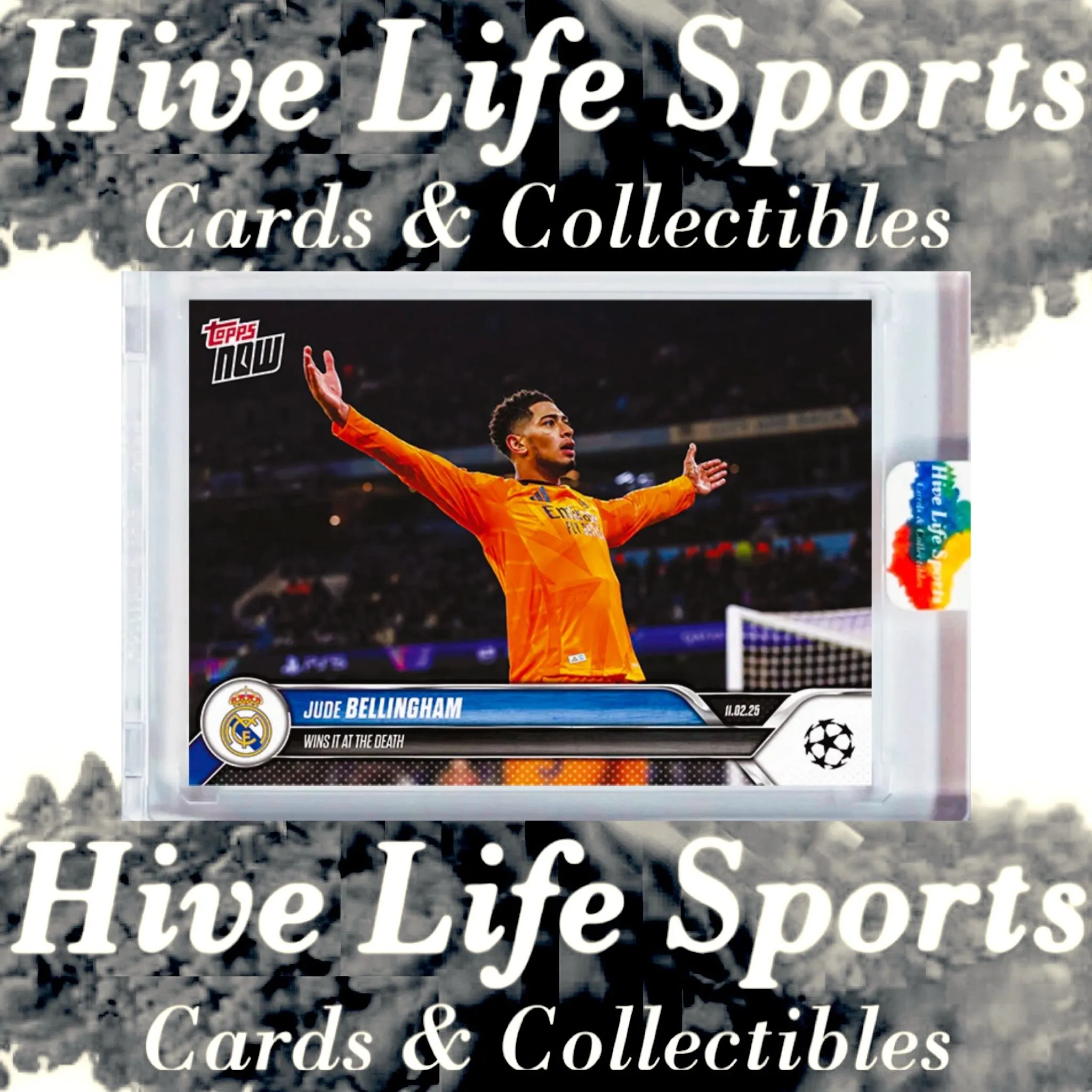 Product image for Jude Bellingham 2024-25 Topps Now UCL #95 Real Madrid w/ HLS One Touch