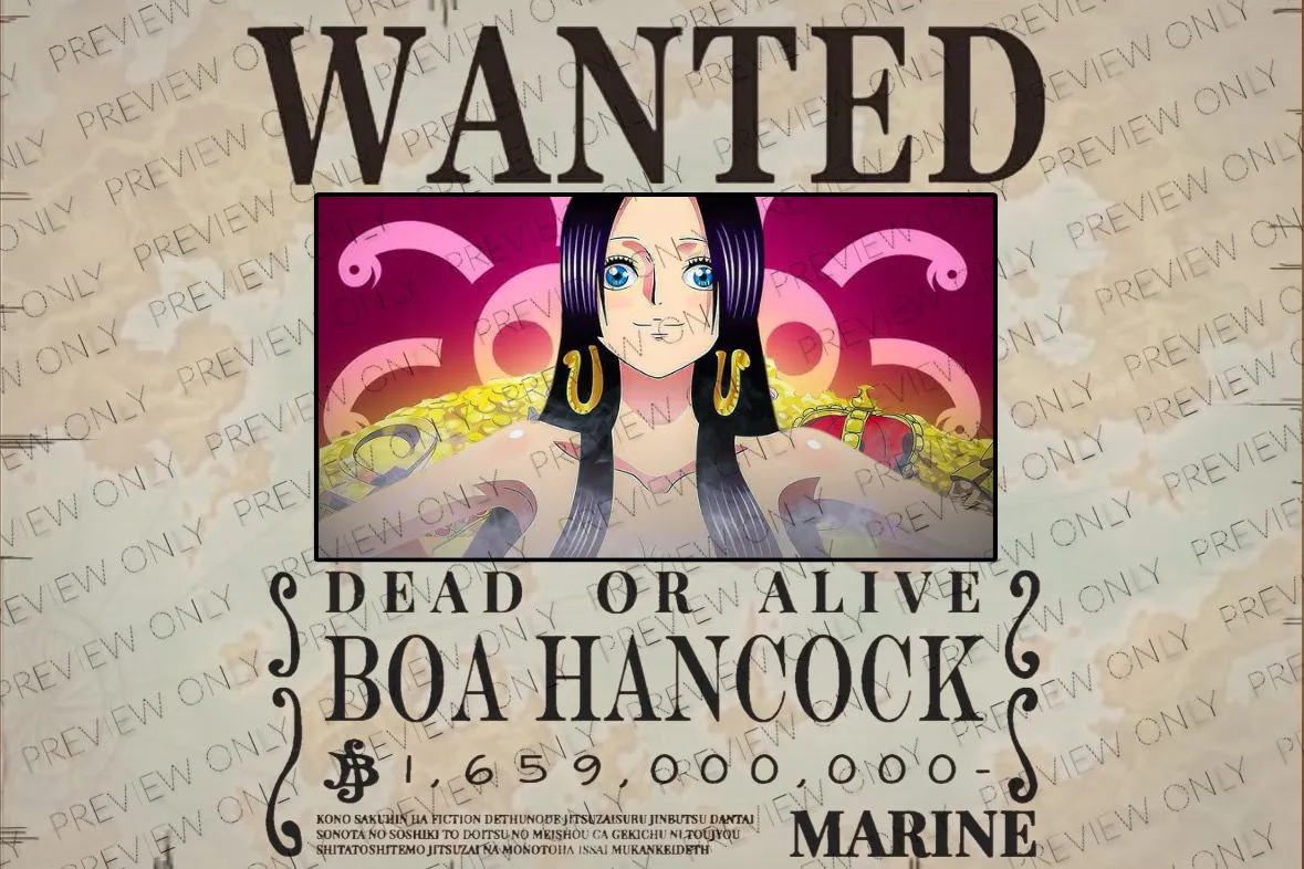 Product image for Custom Light Up RGB WANTED: Boa Hancock Play Mat