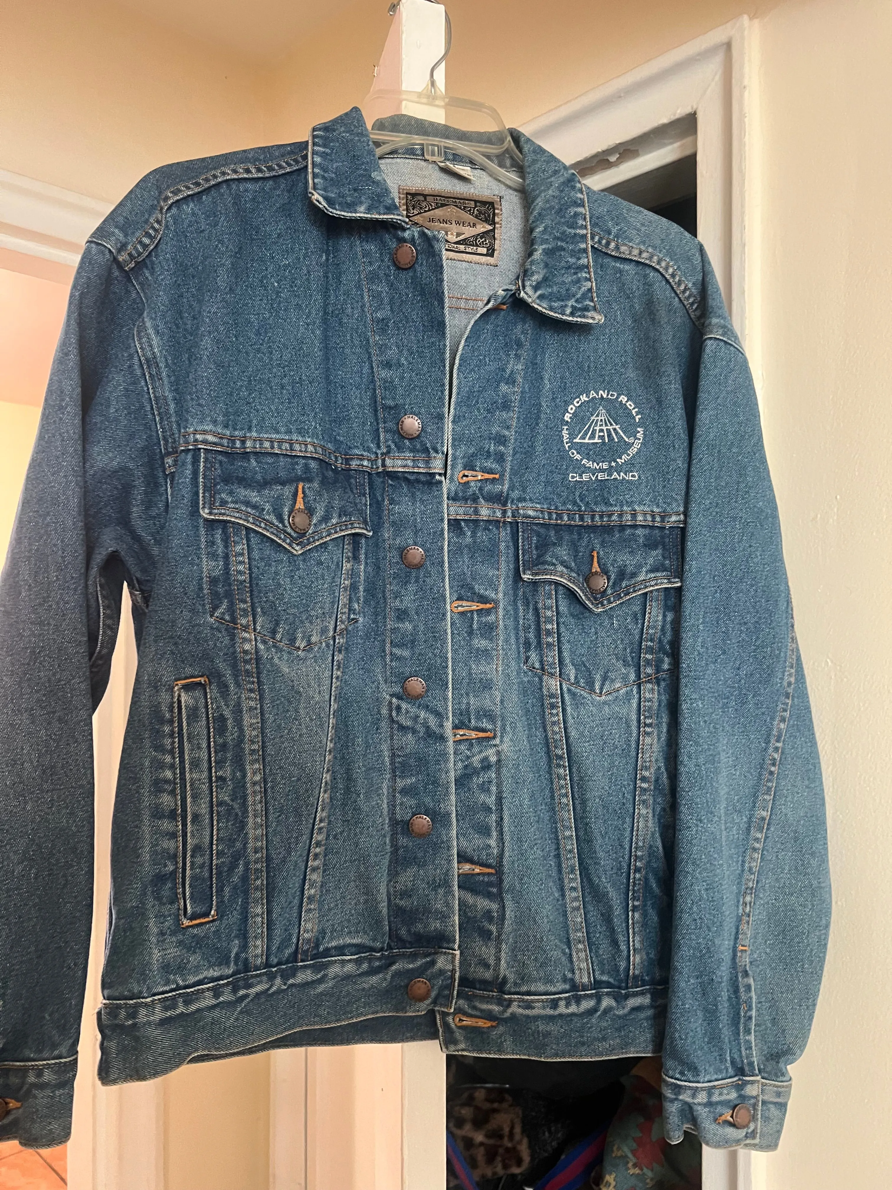 Product image for Vintage Rock & Roll museum Cleveland jean jacket size small