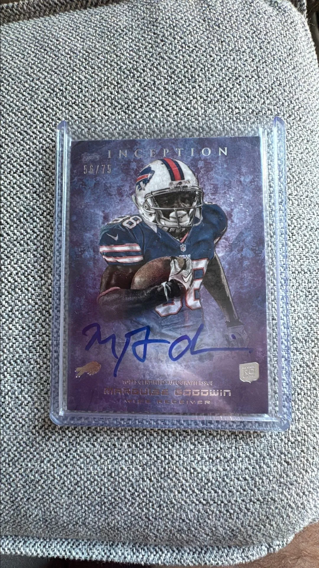 Product image for 2013 Topps Inception -Marquise Goodwin (RC)- #133 Autograph on card