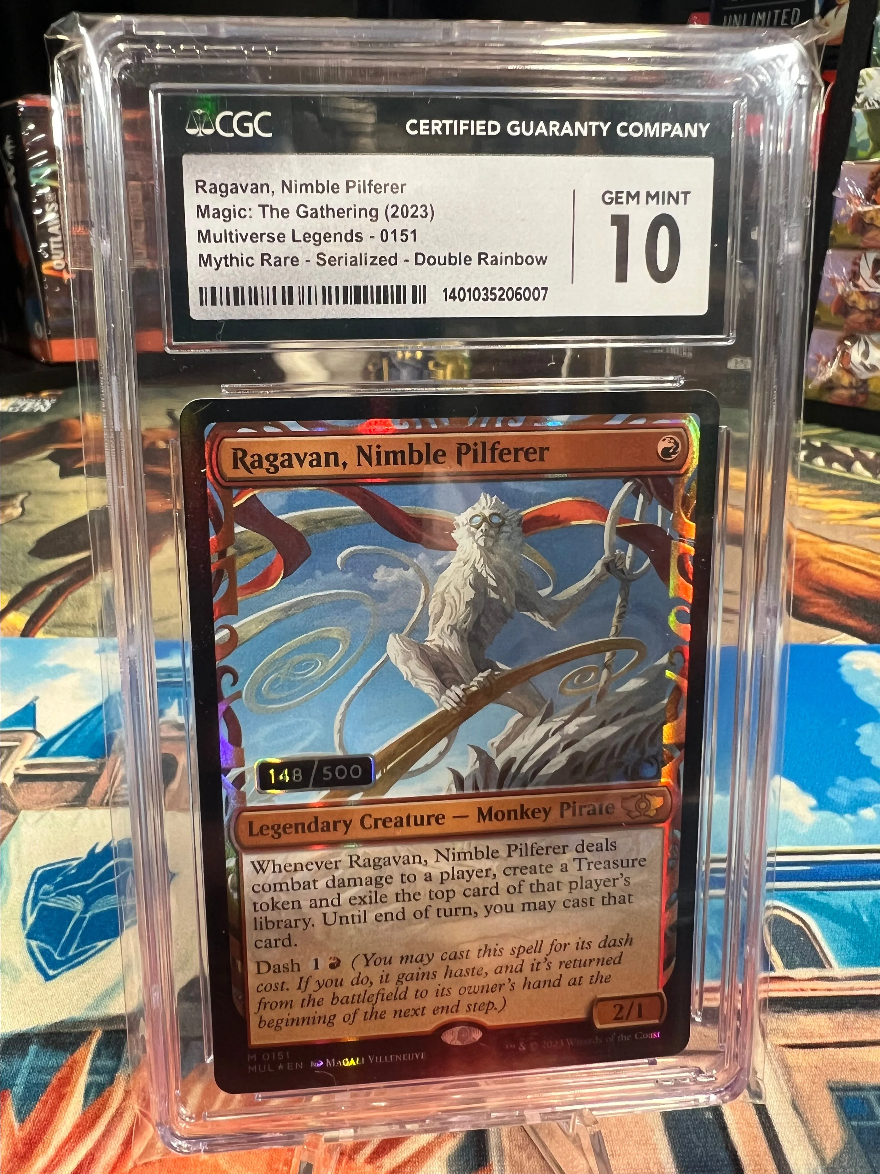 Product image for SINGLES - Ragavan, Nimble Pilferer #148 CGC 10
