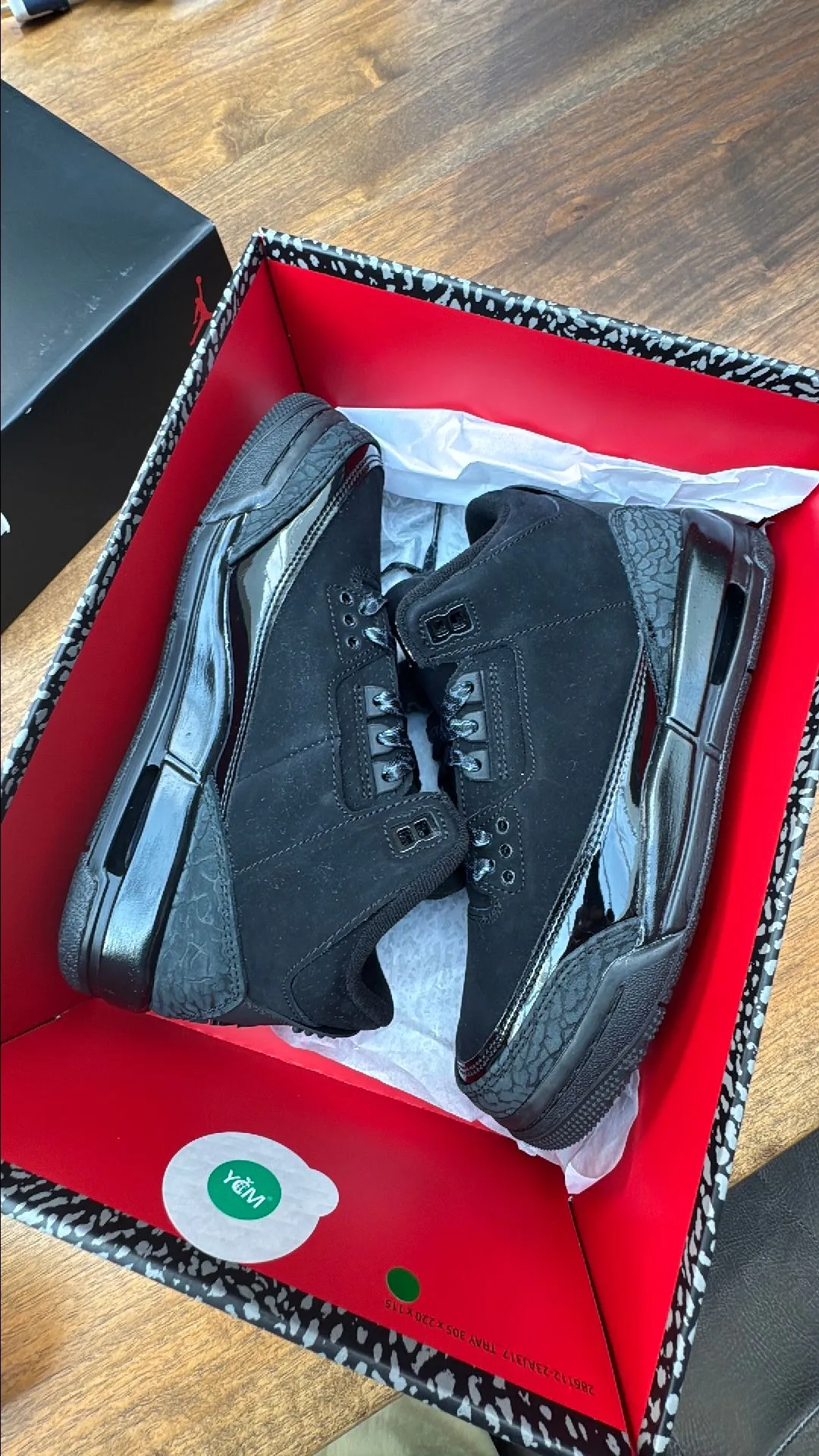Product image for Air Jordan 3 Black Cat GS UK5 New