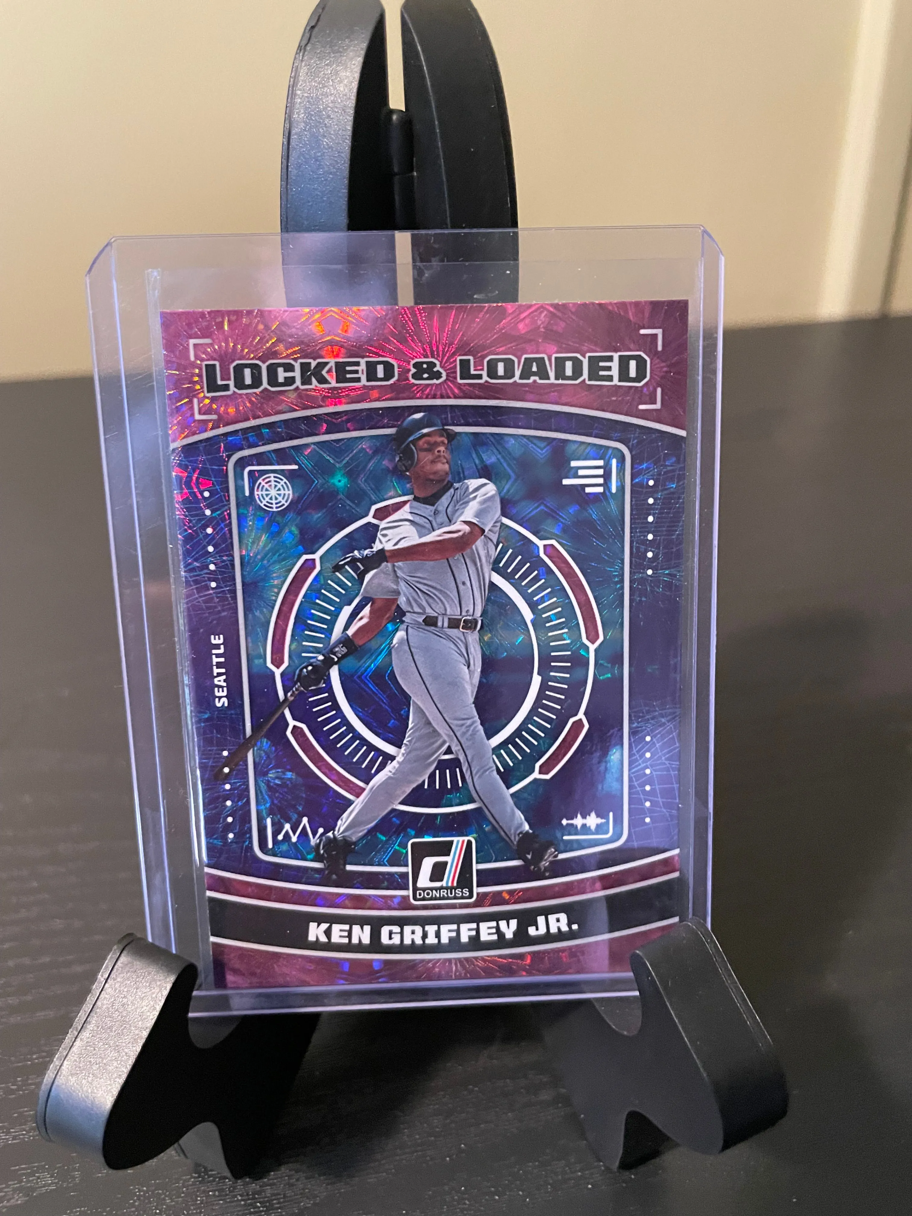 Product image for 2023 Donruss Locked and Loaded pink fireworks Ken Griffey Jr
