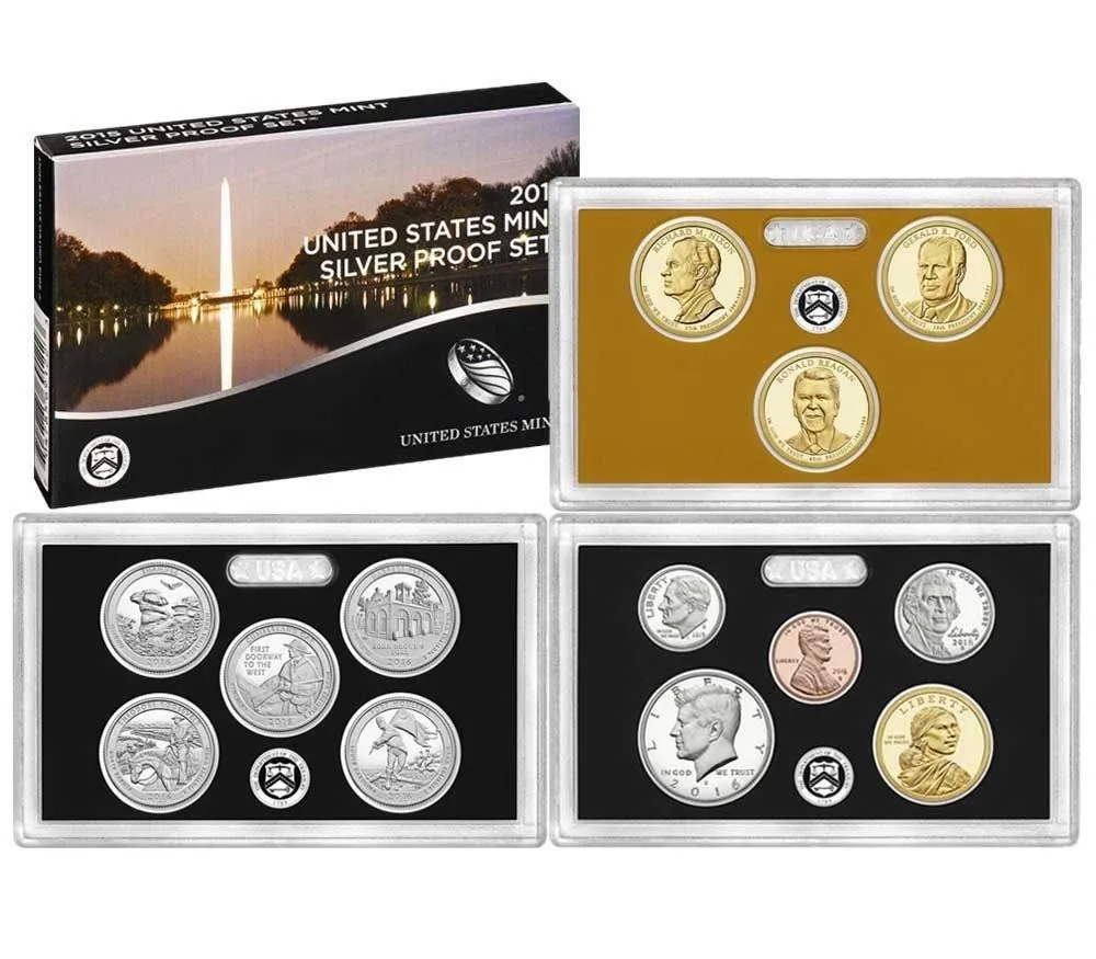 Product image for 2016 S U.S. Mint 13-coin Silver Proof Set - OGP box & COA Proof